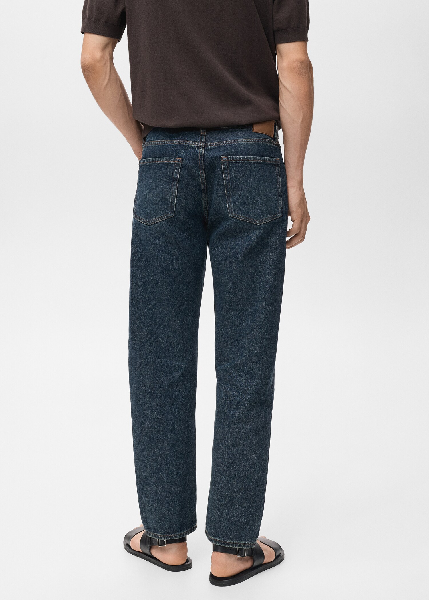 Moby straight-fit dark-wash jeans - Reverse of the article