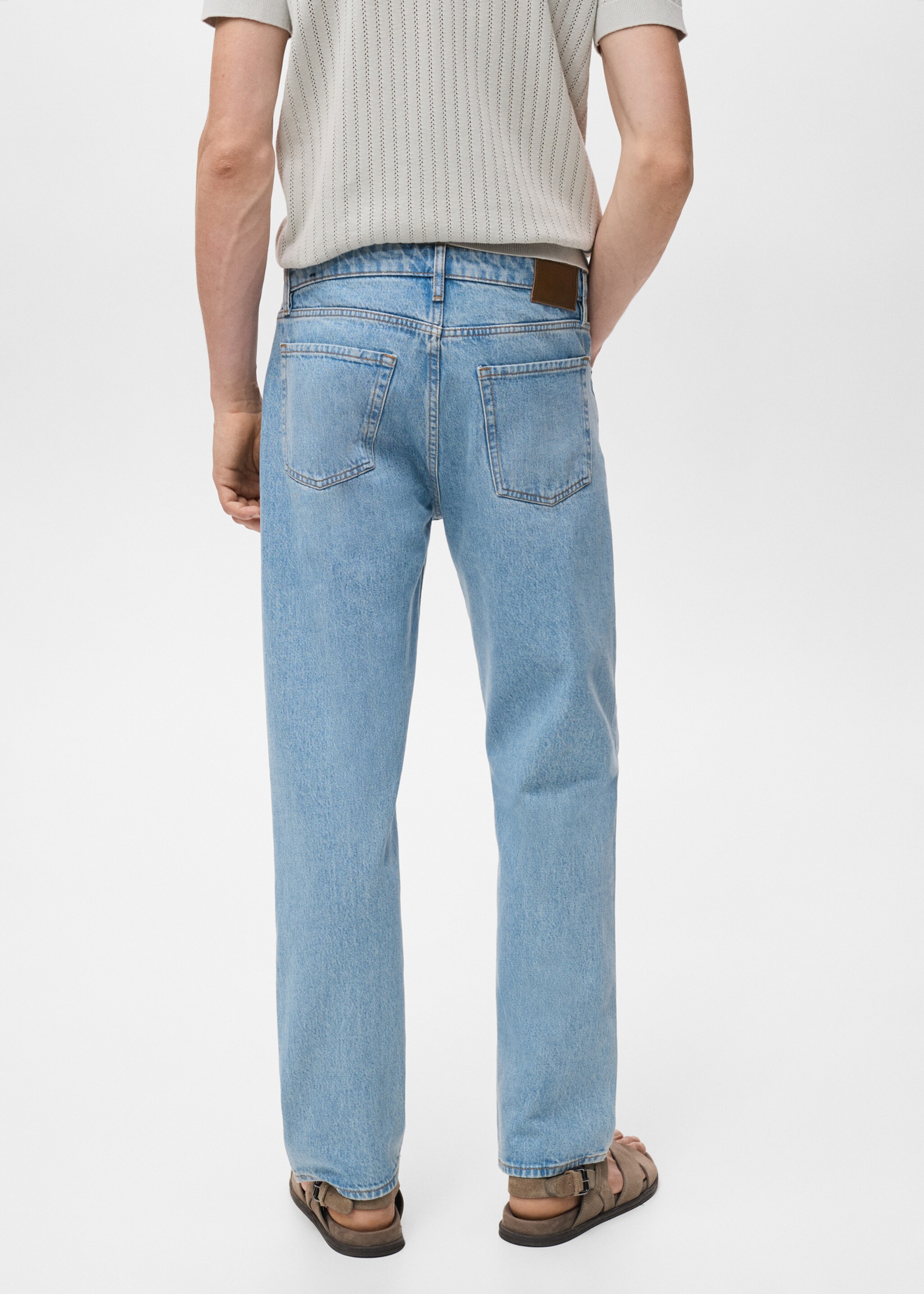 Moby straight-fit light-wash jeans - Reverse of the article, Medium Vintage Blue. Ref: 17005154-00.