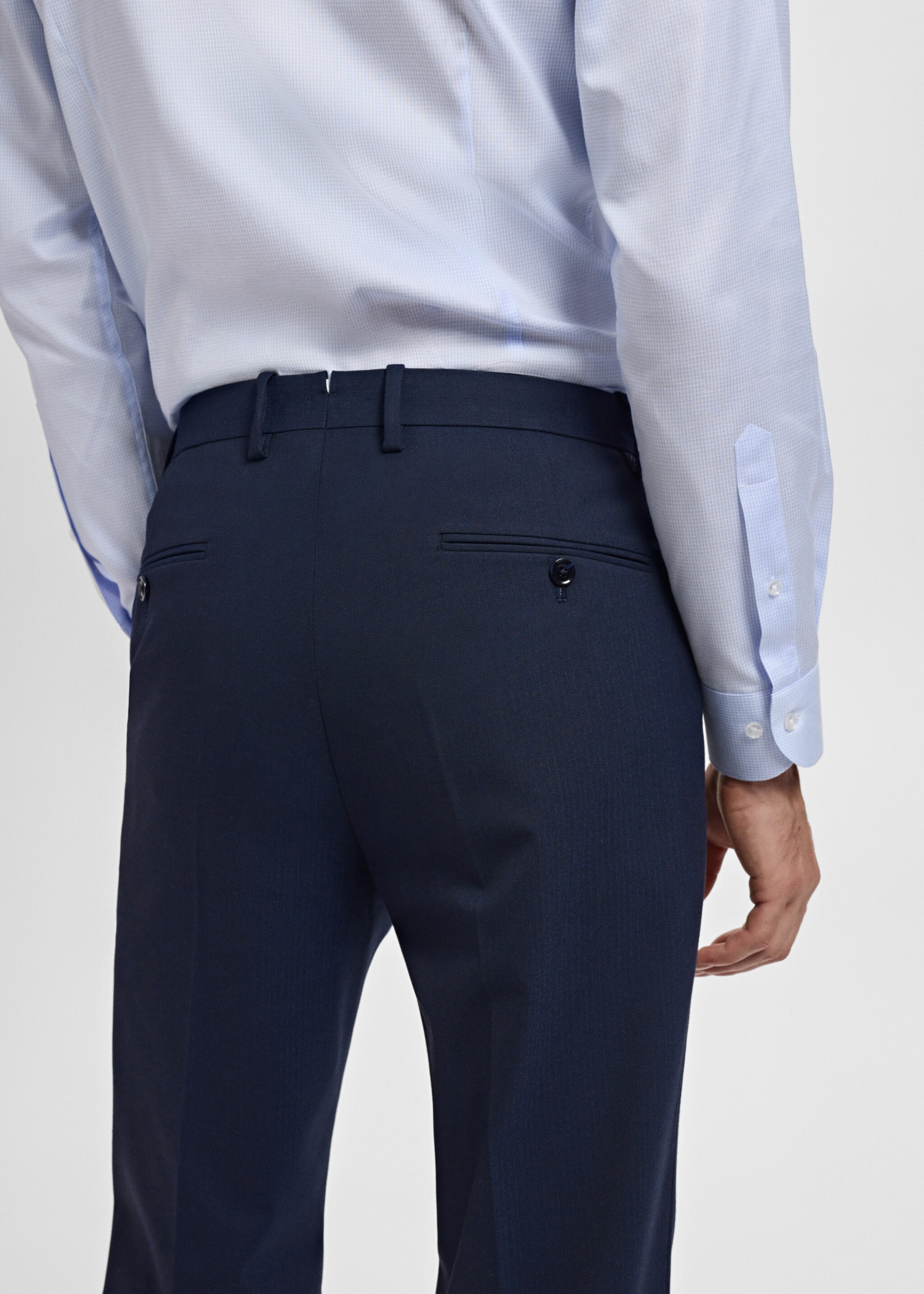 Pantalon costume Monaco slim-fit - Détail de l'article 2, Bleu marine. Ref: 17005156-00.