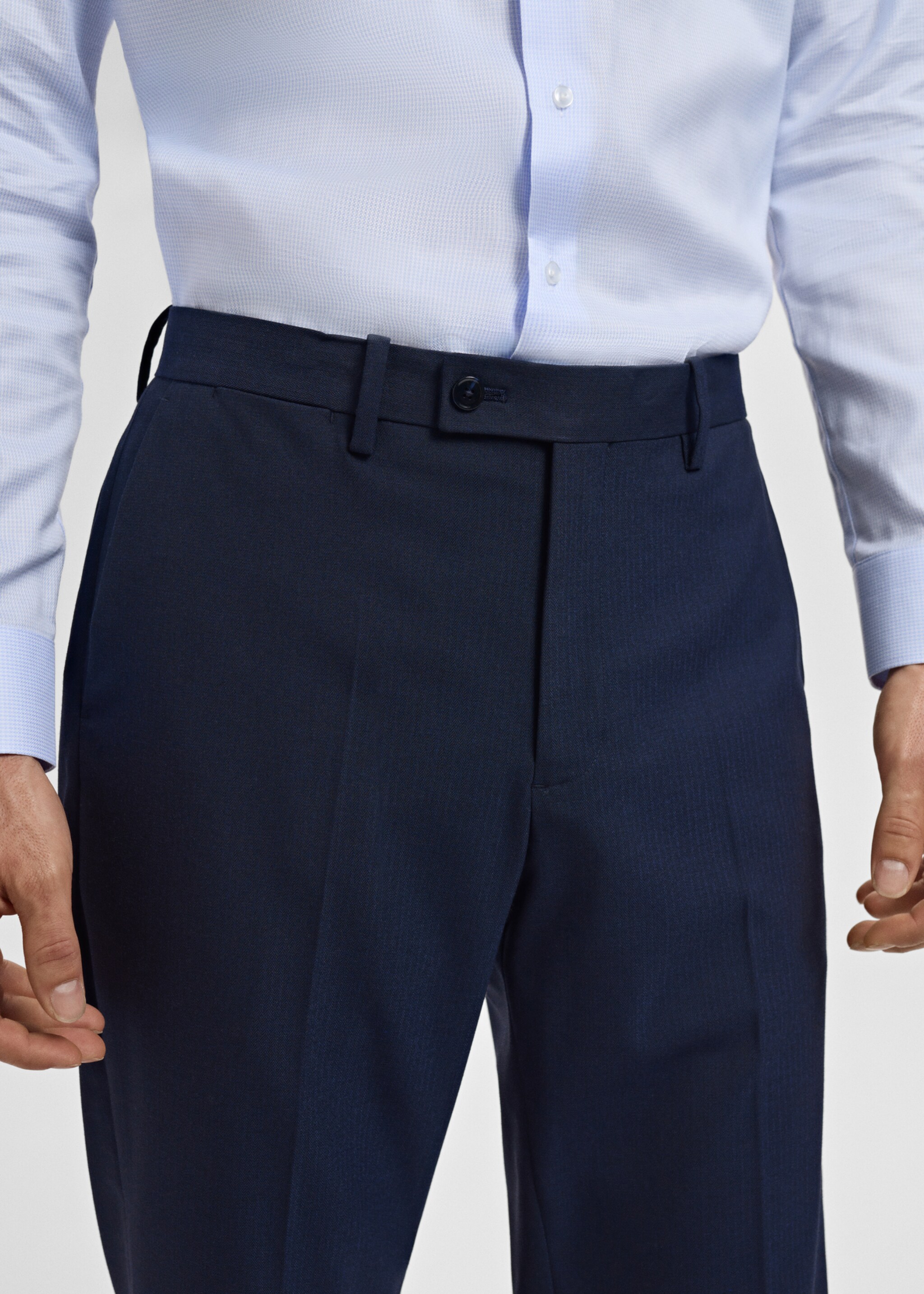 Pantalon costume Monaco slim-fit - Détail de l'article 6, Bleu marine. Ref: 17005156-00.