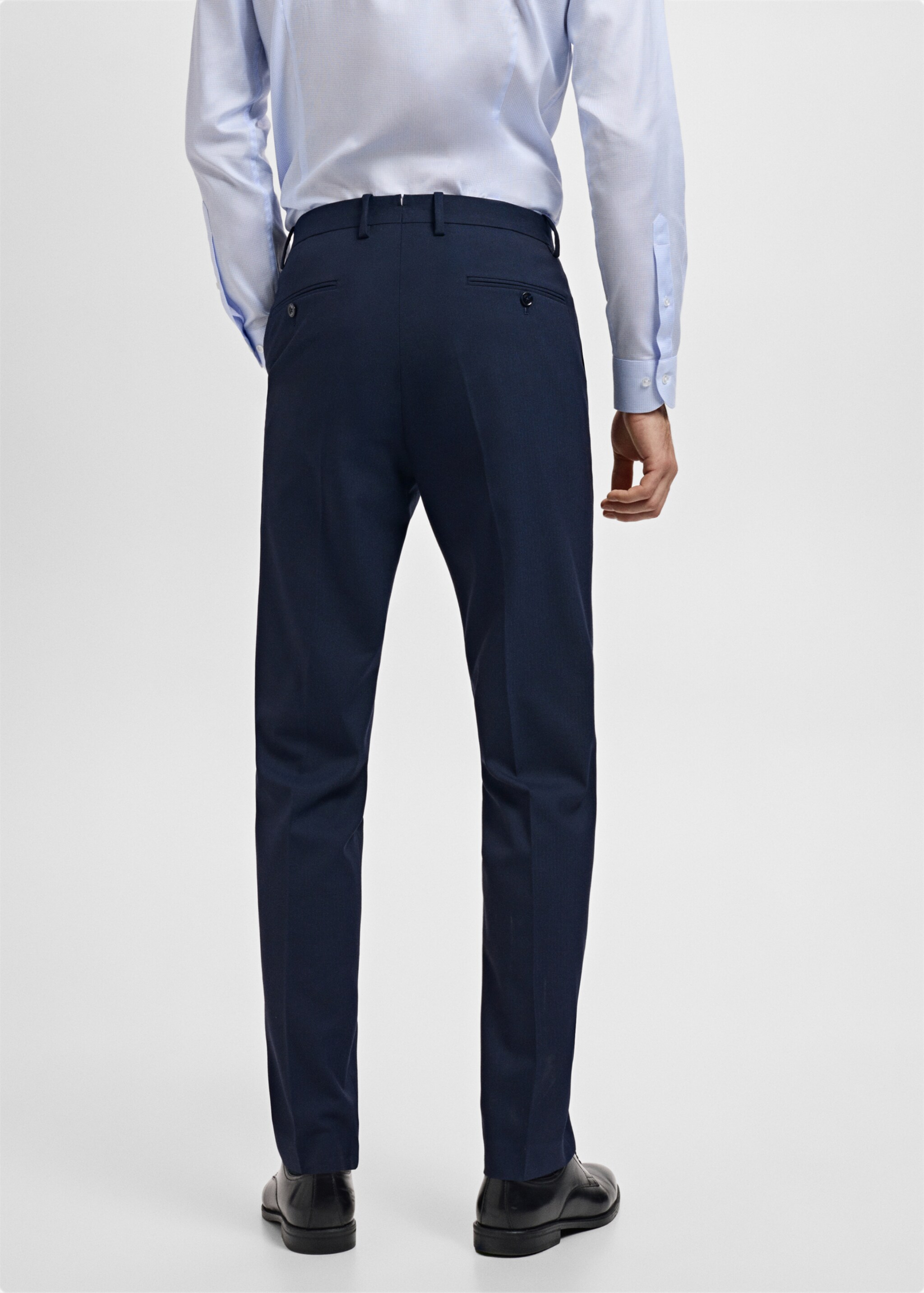 Pantalon costume Monaco slim-fit - Verso de l’article, Bleu marine. Ref: 17005156-00.