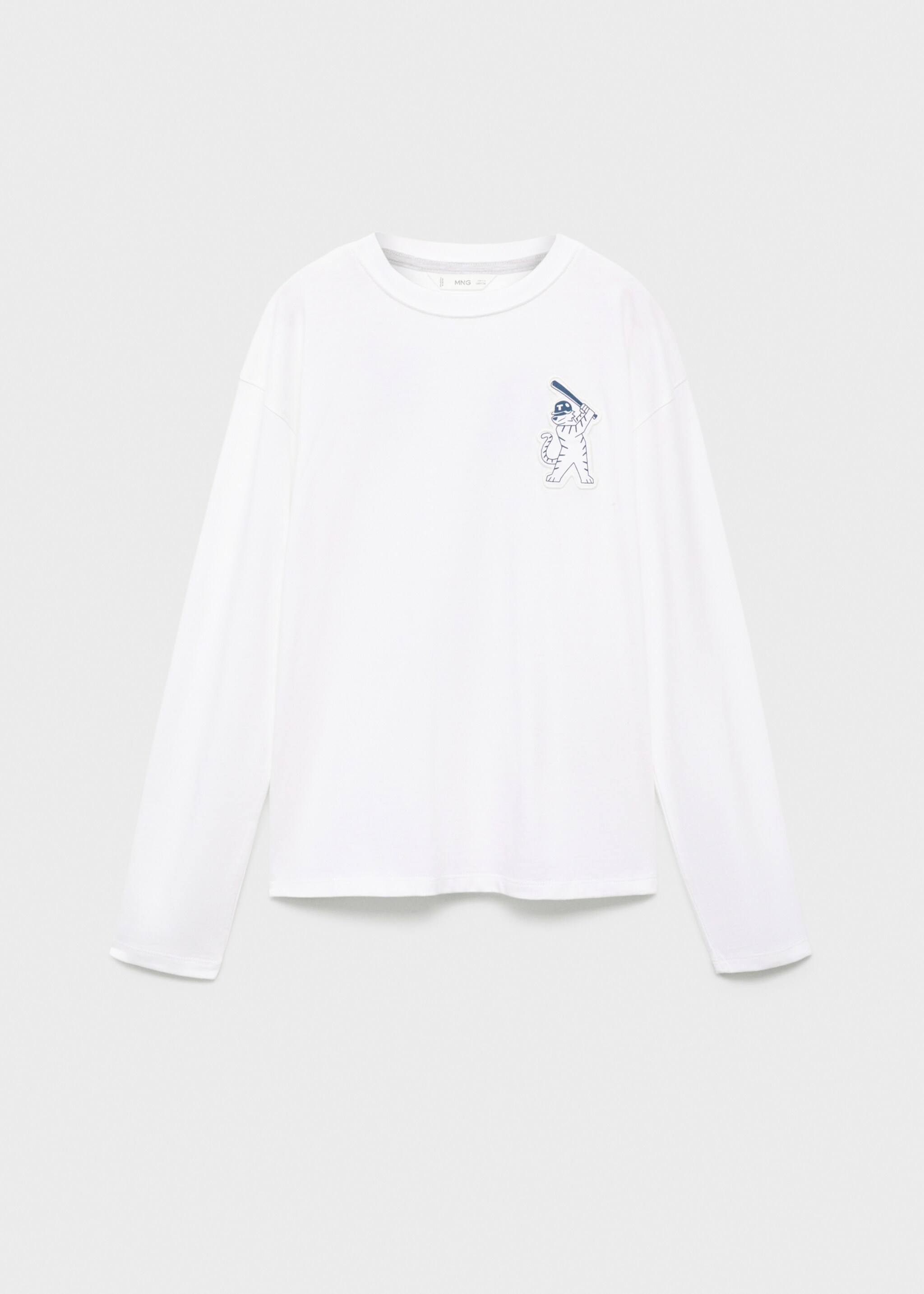 Printed cotton-blend T-shirt - Article without model