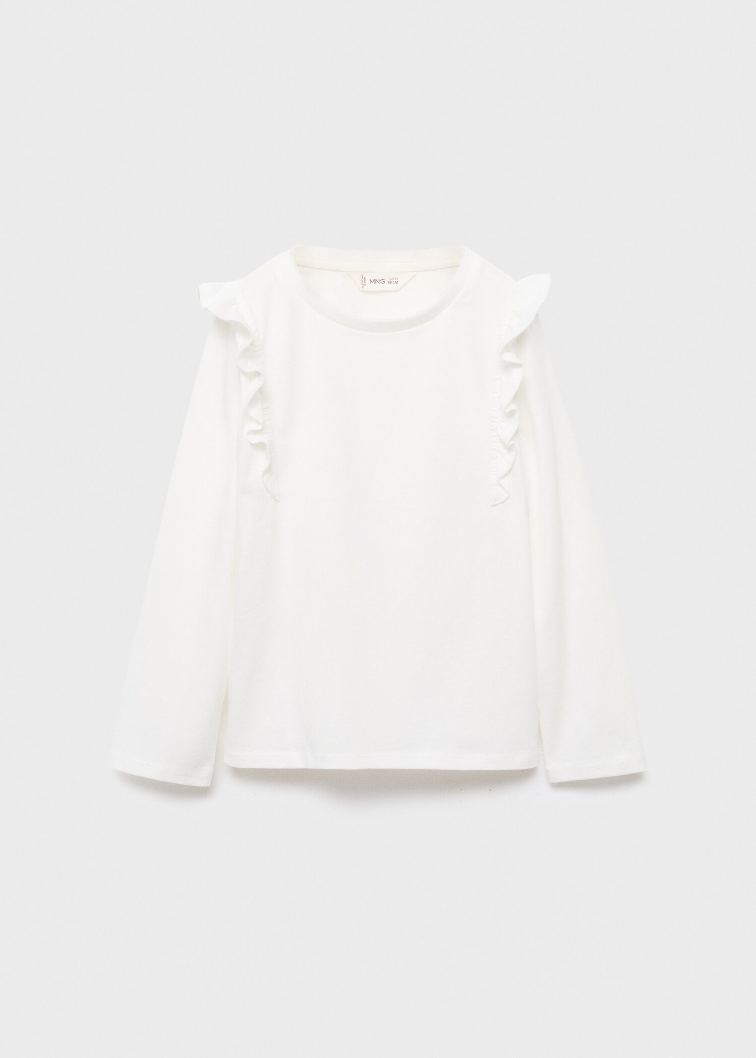 T-shirt en coton à volants - Article sans modèle