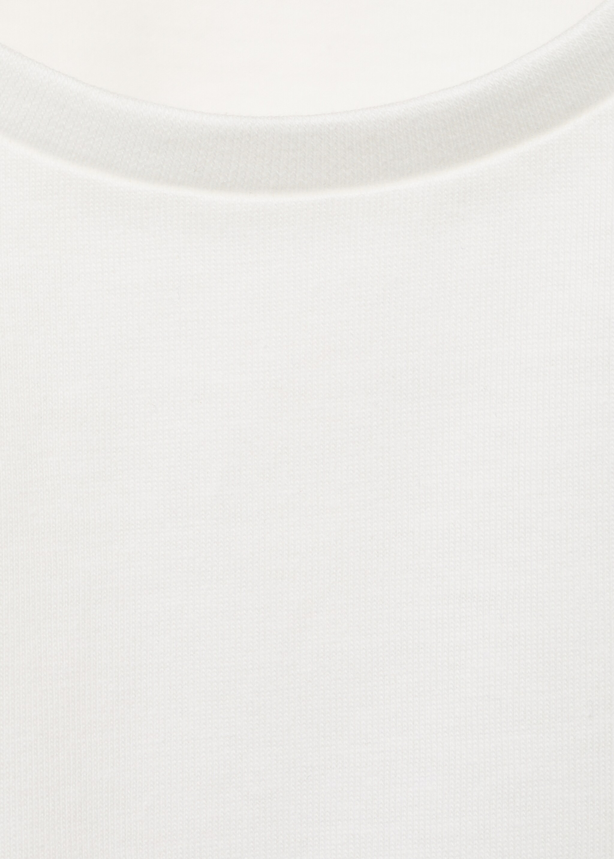 T-shirt en coton à volants - Détail de l'article 0, Blanc cassé. Ref: 17005164-00.