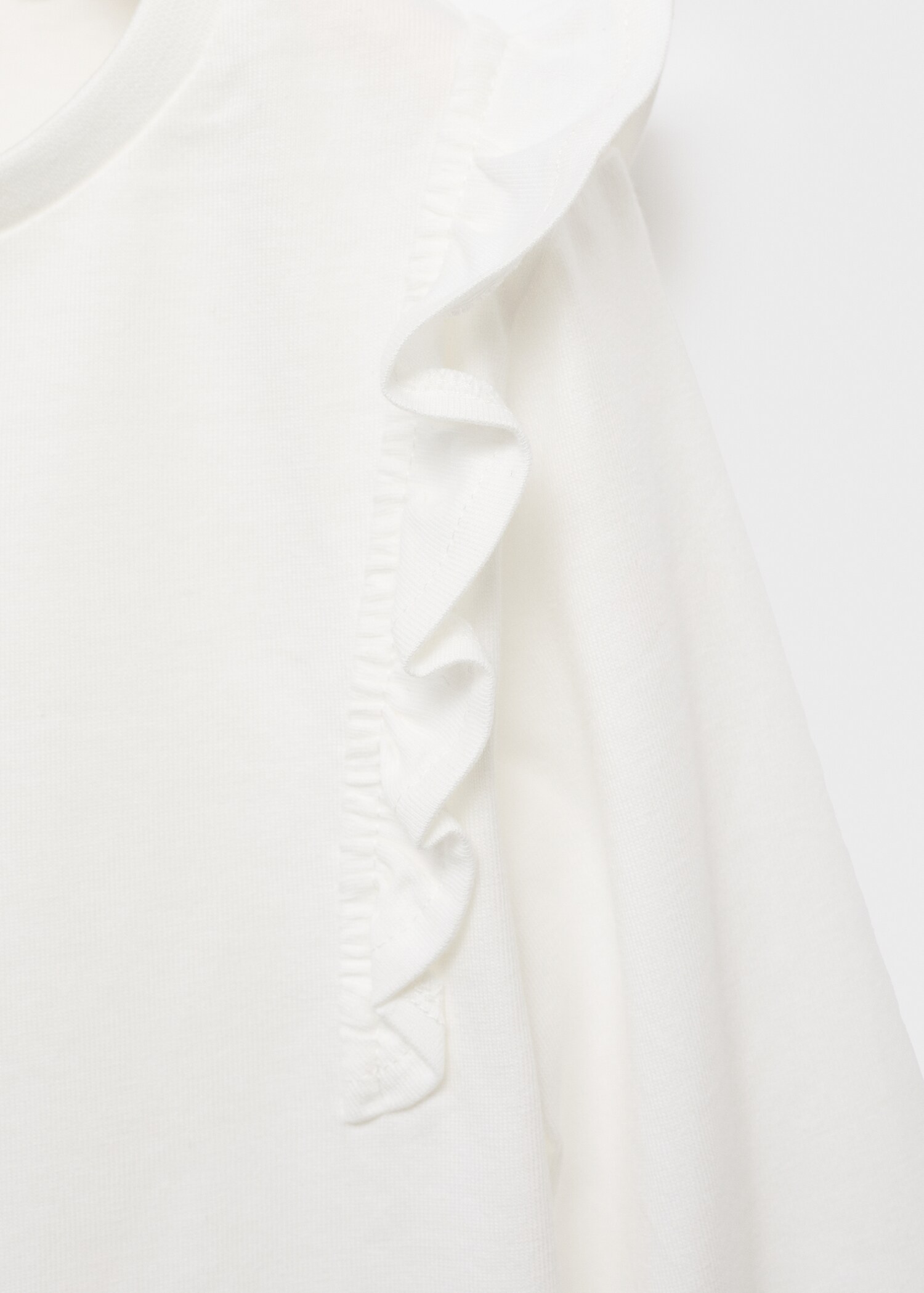 T-shirt en coton à volants - Détail de l'article 8