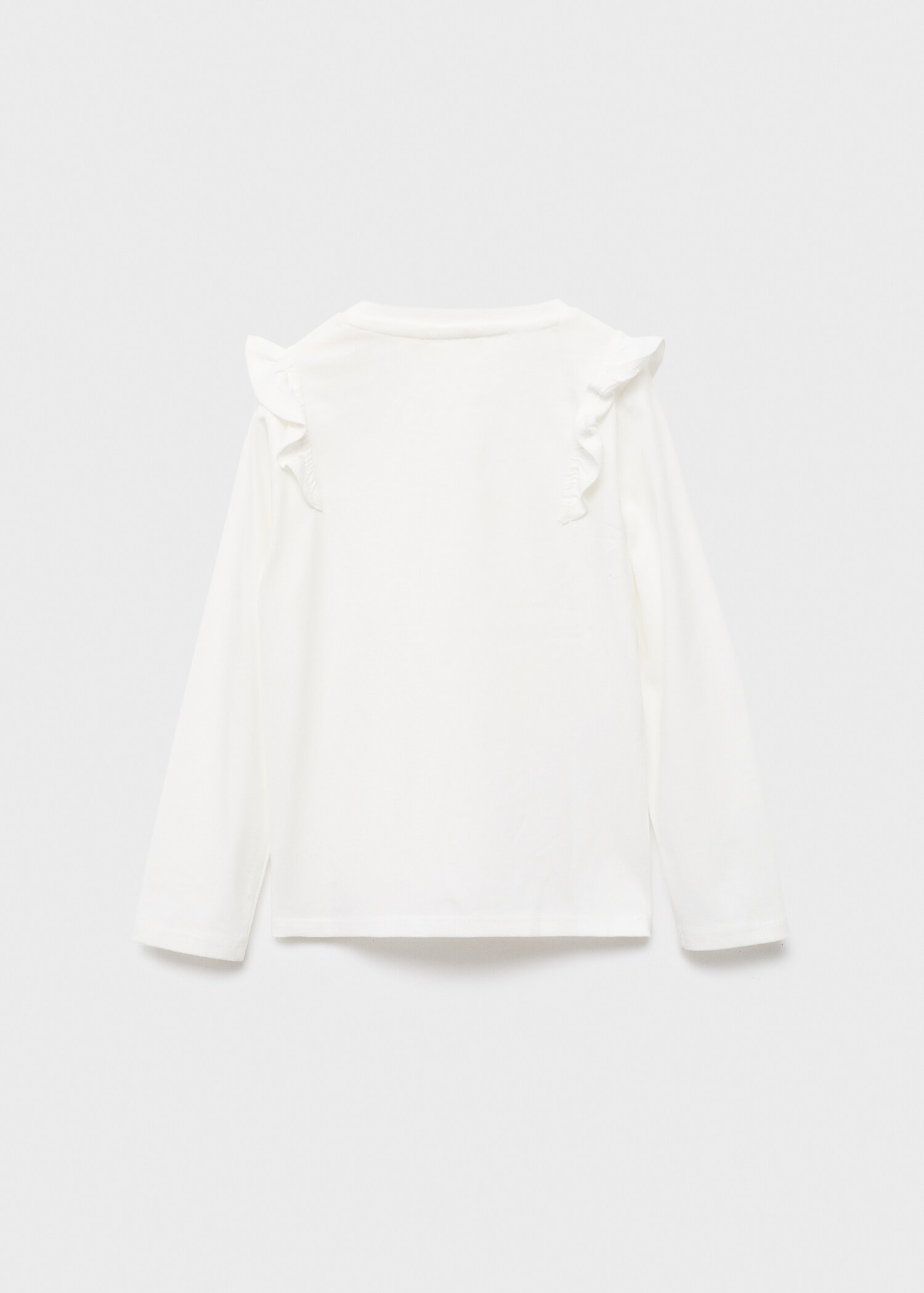 T-shirt en coton à volants - Verso de l’article