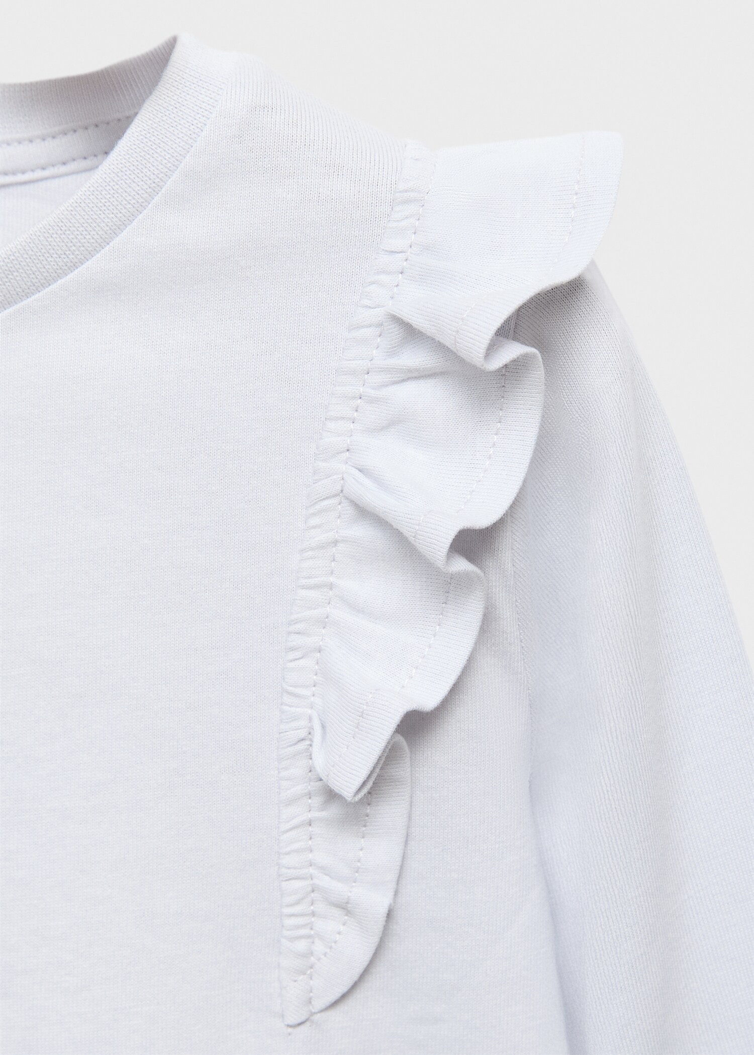 T-shirt en coton à volants - Détail de l'article 8