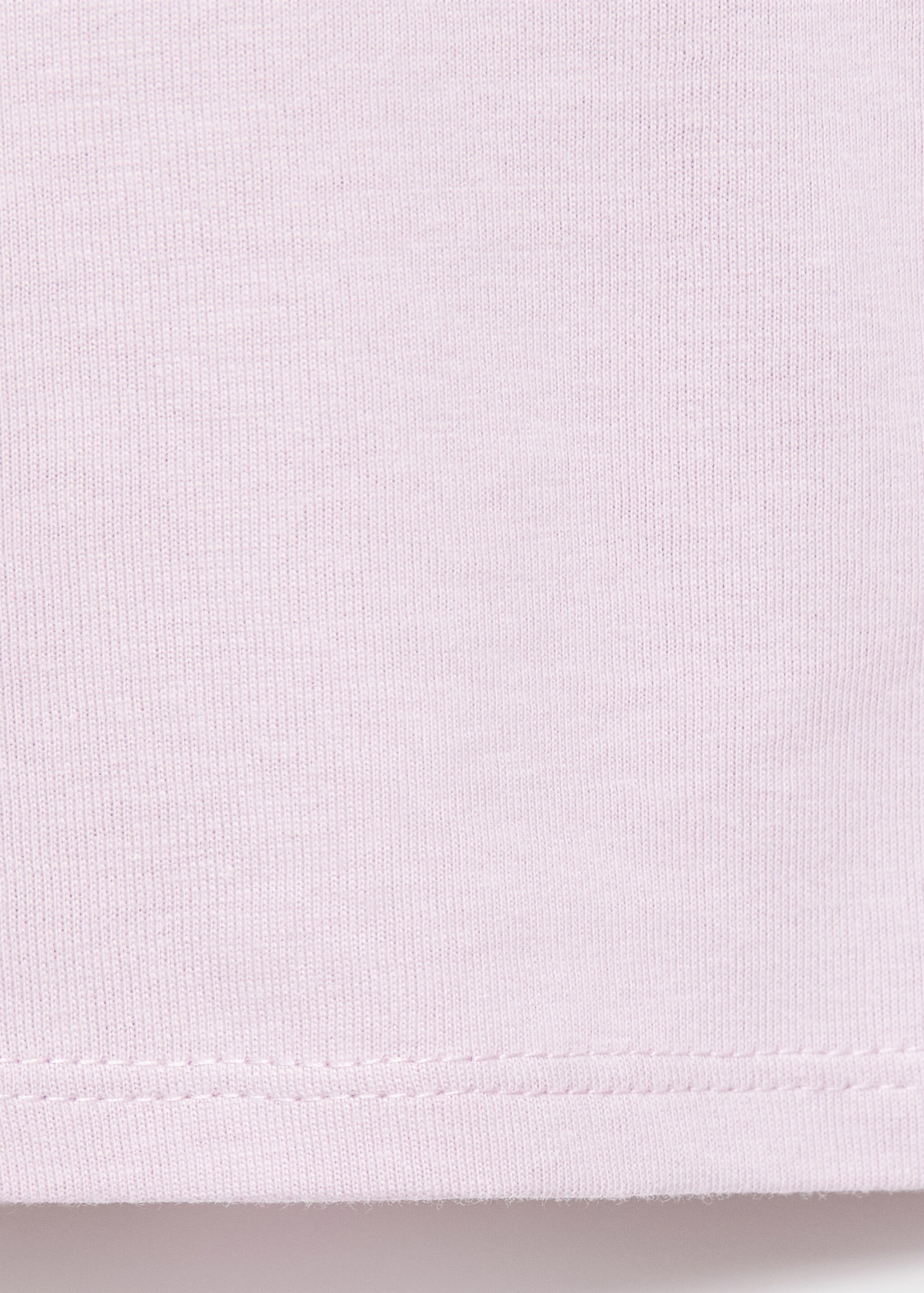 T-shirt en coton à volants - Détail de l'article 0, Violet clair/pastel. Ref: 17005164-00.