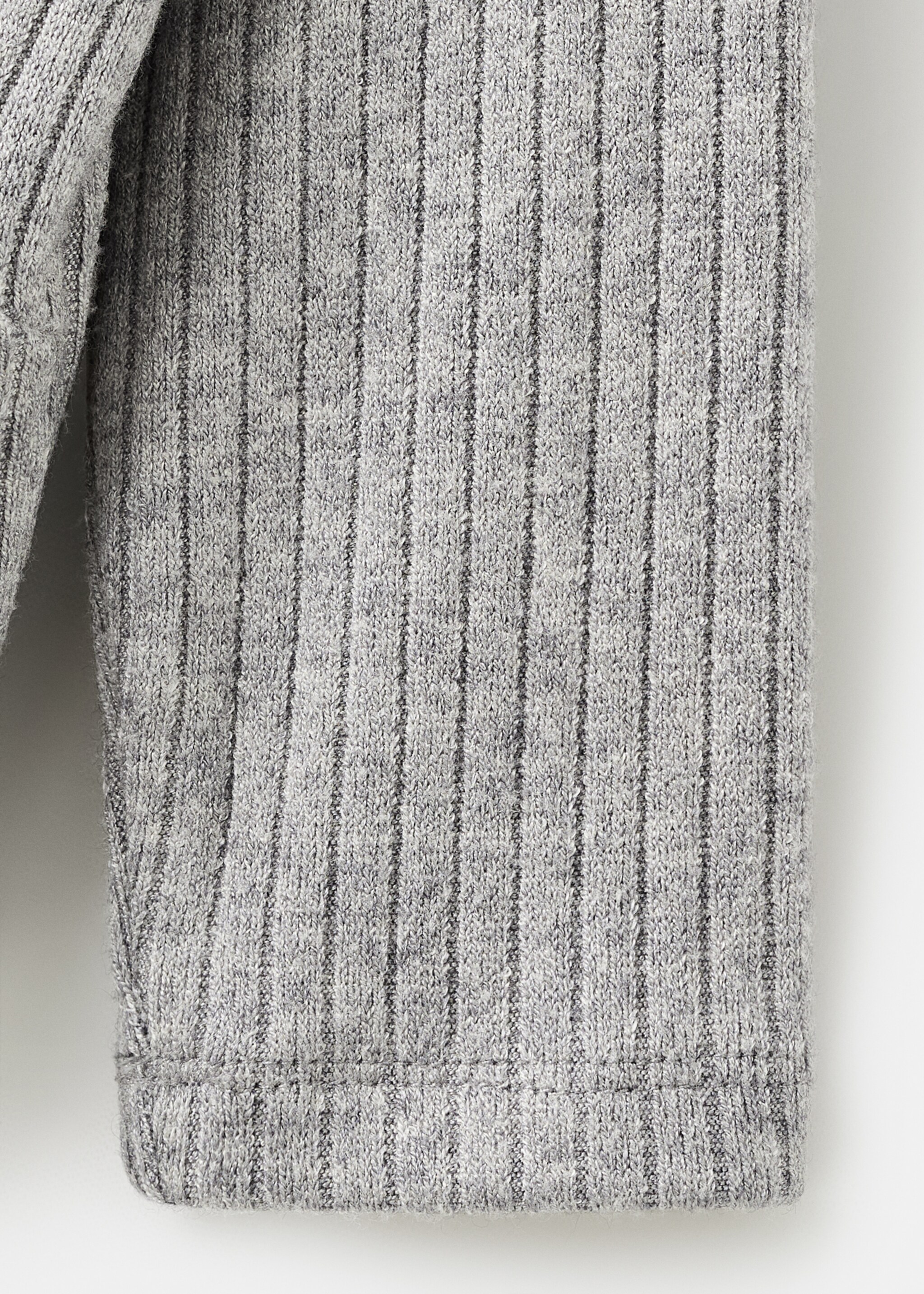 Ribbed ruffle T-shirt - تفاصيل المنتج 0, رمادي أرجواني متوسط. Ref: 17005166-00.
