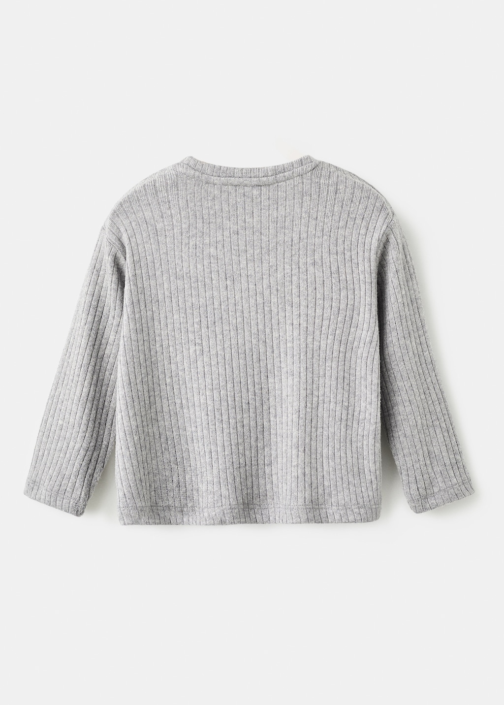 Ribbed top with ruffles