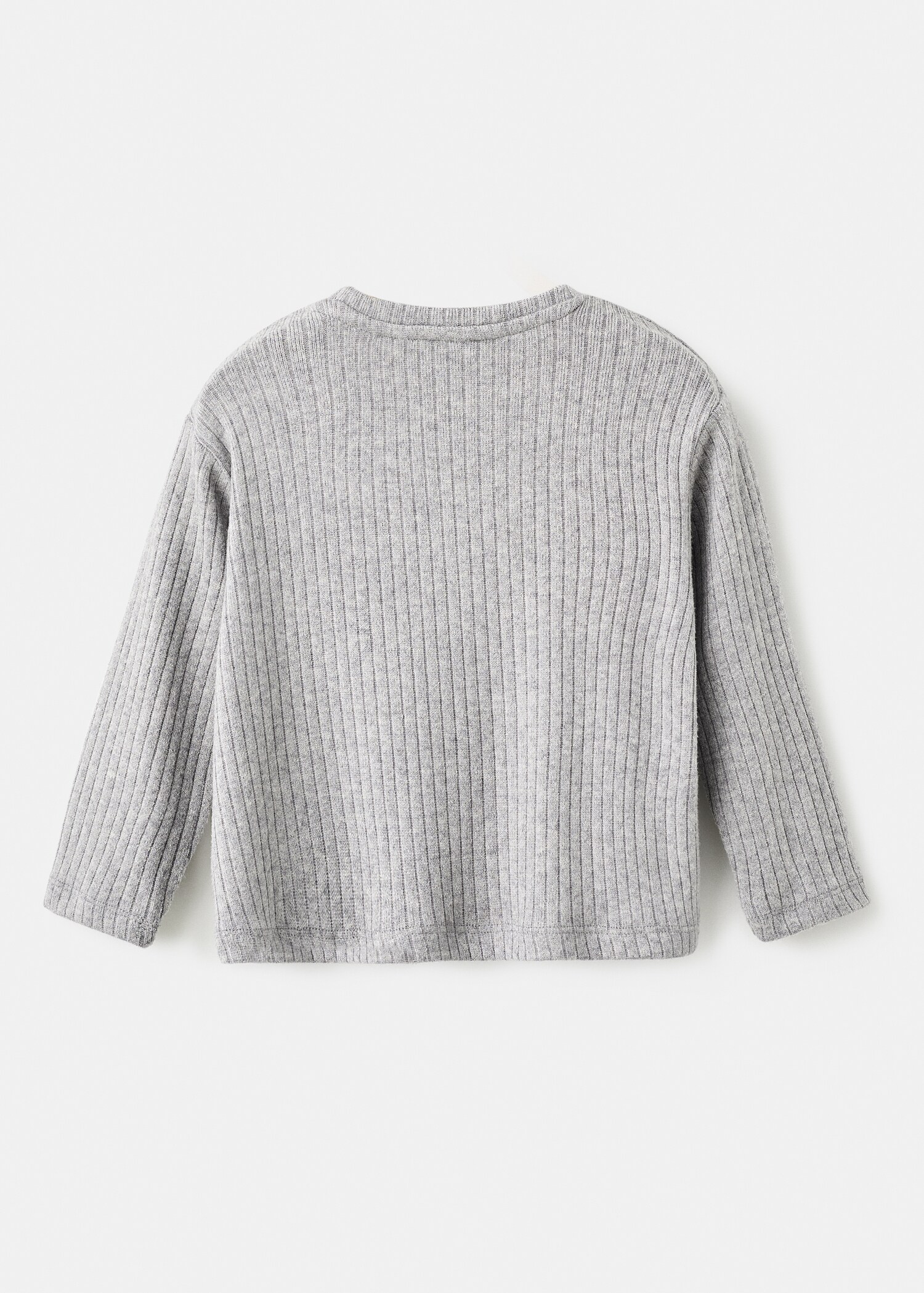 Ribbed ruffle T-shirt - الجهة الخلفية للمنتج