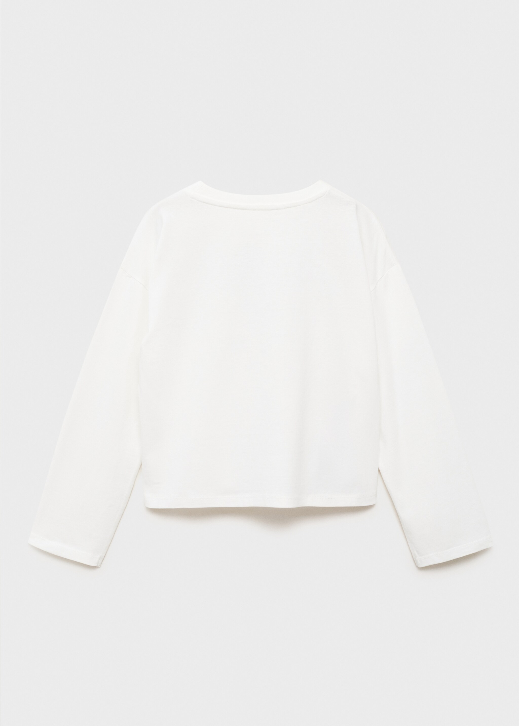 Embroidered printed T-shirt - Reverse of the article