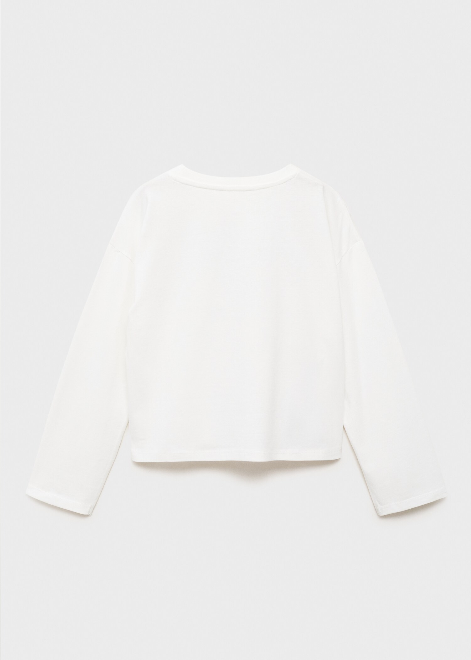 Embroidered printed T-shirt - Reverse of the article
