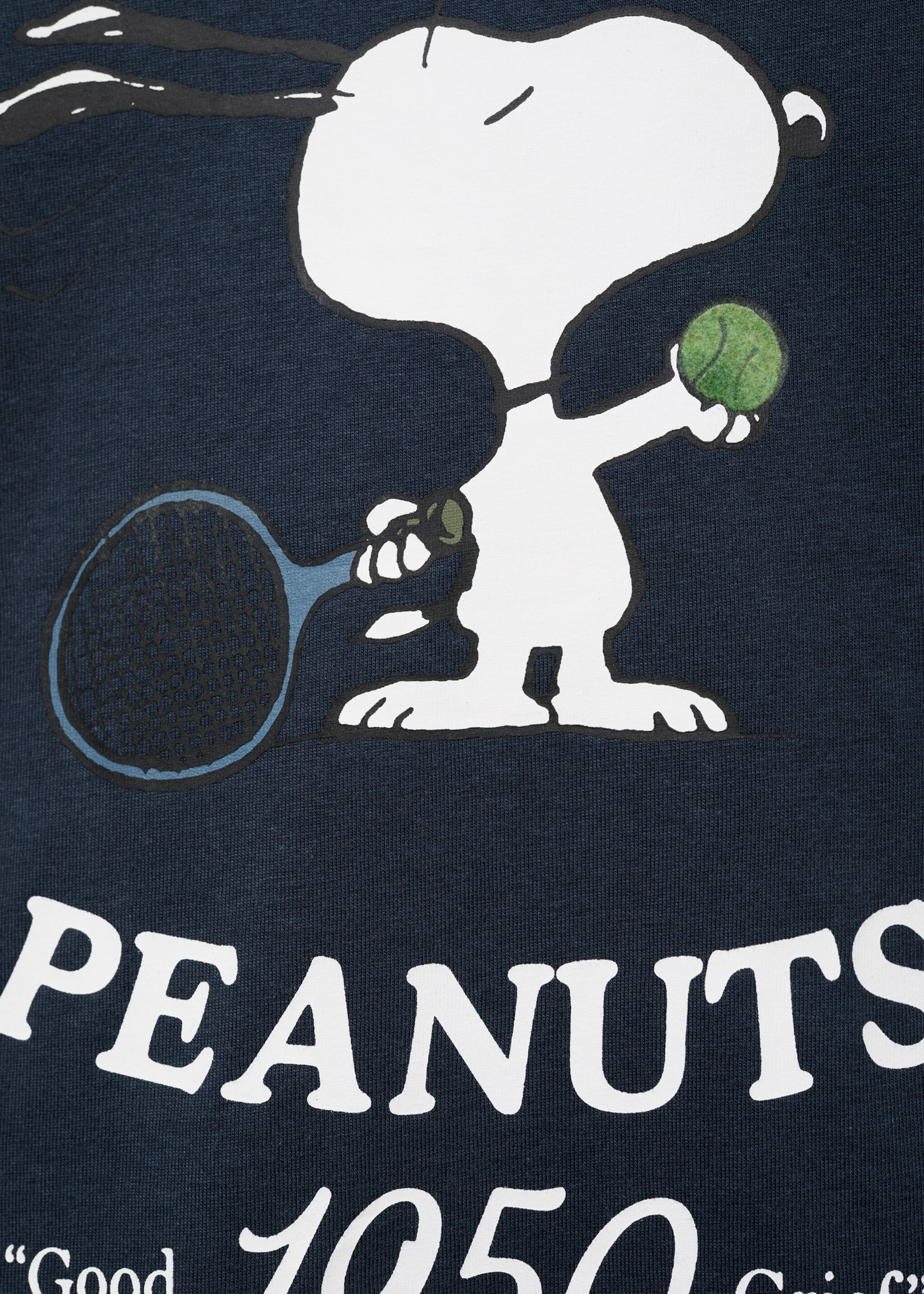 Snoopy printed t-shirt - Details of the article 0, Navy. Ref: 17005172-00.