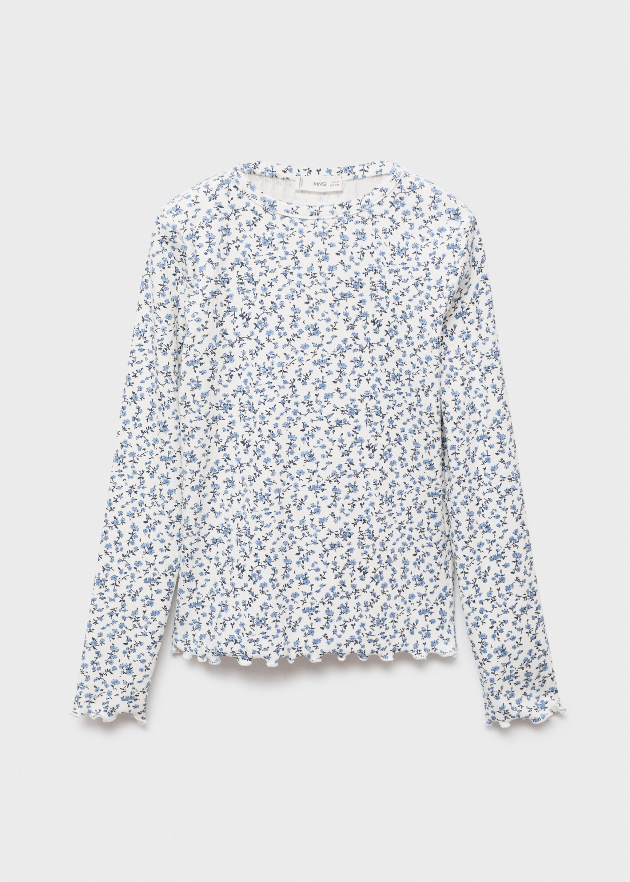 T-shirt imprimé maille côtelée - Article sans modèle