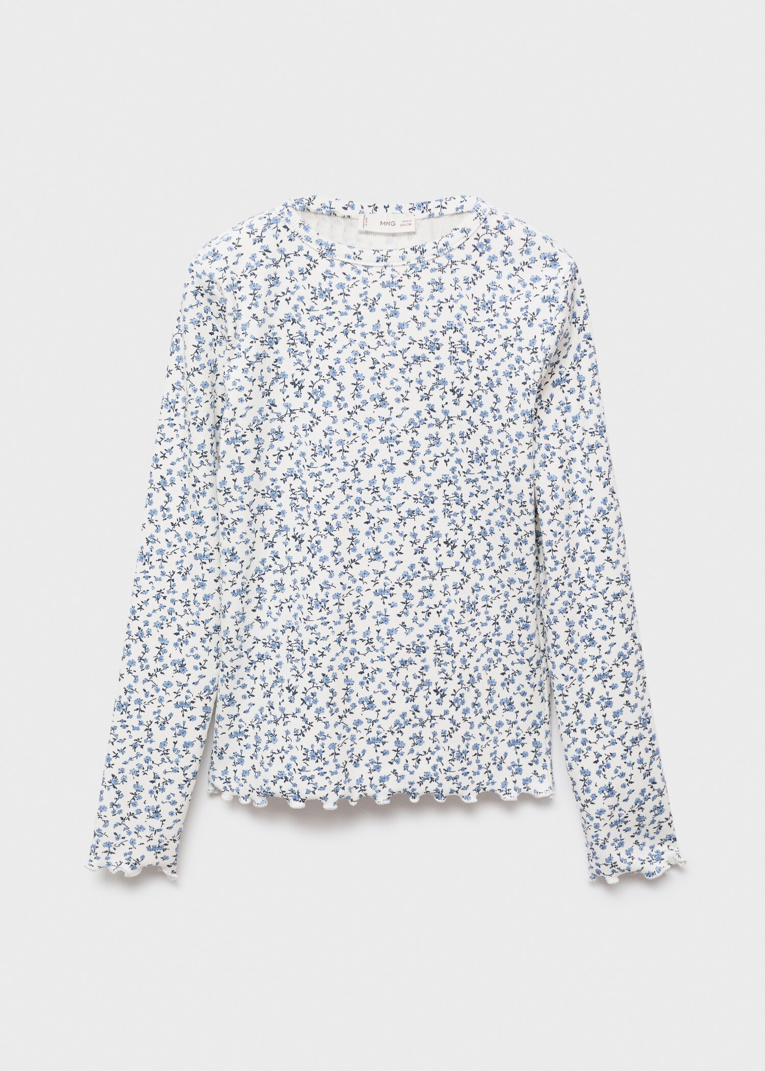 Ribbed printed t -shirt - Article without model