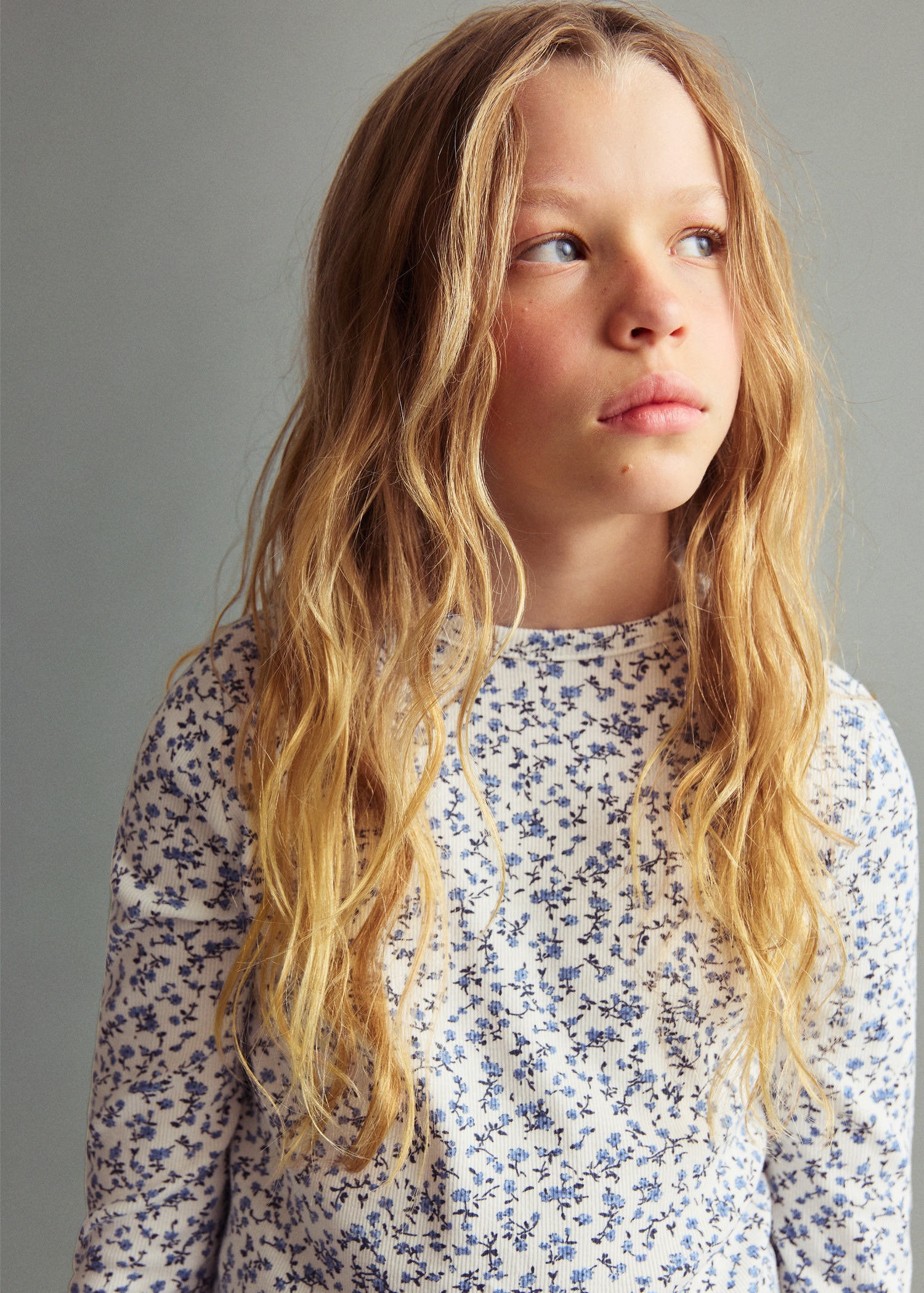 Ribbed printed t -shirt - Details of the article 1