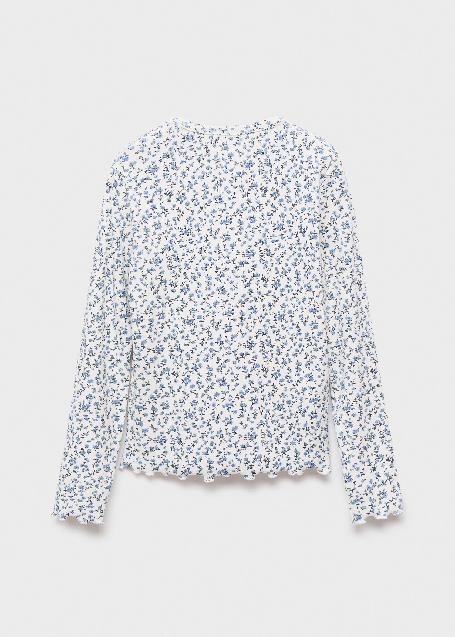 Ribbed printed t -shirt - Reverse of the article