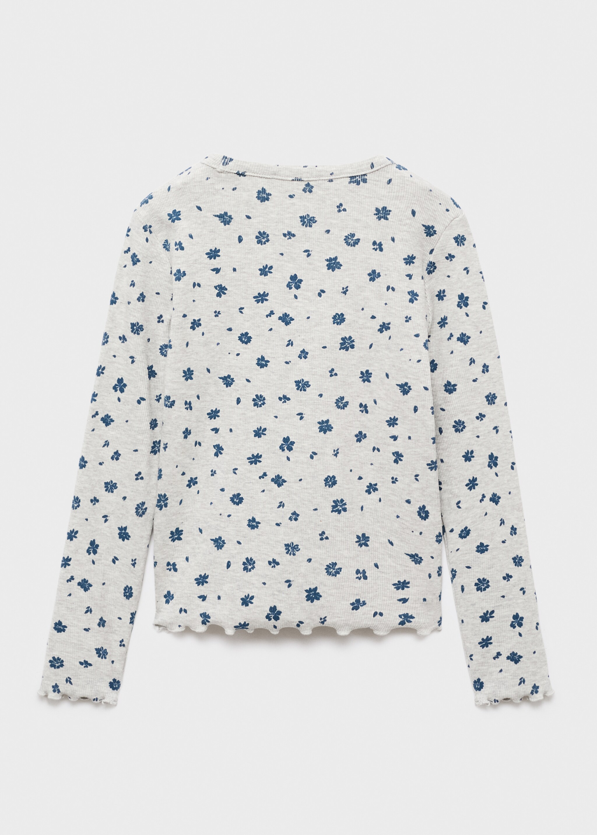 Camiseta estampada canalé - Reverso del artículo