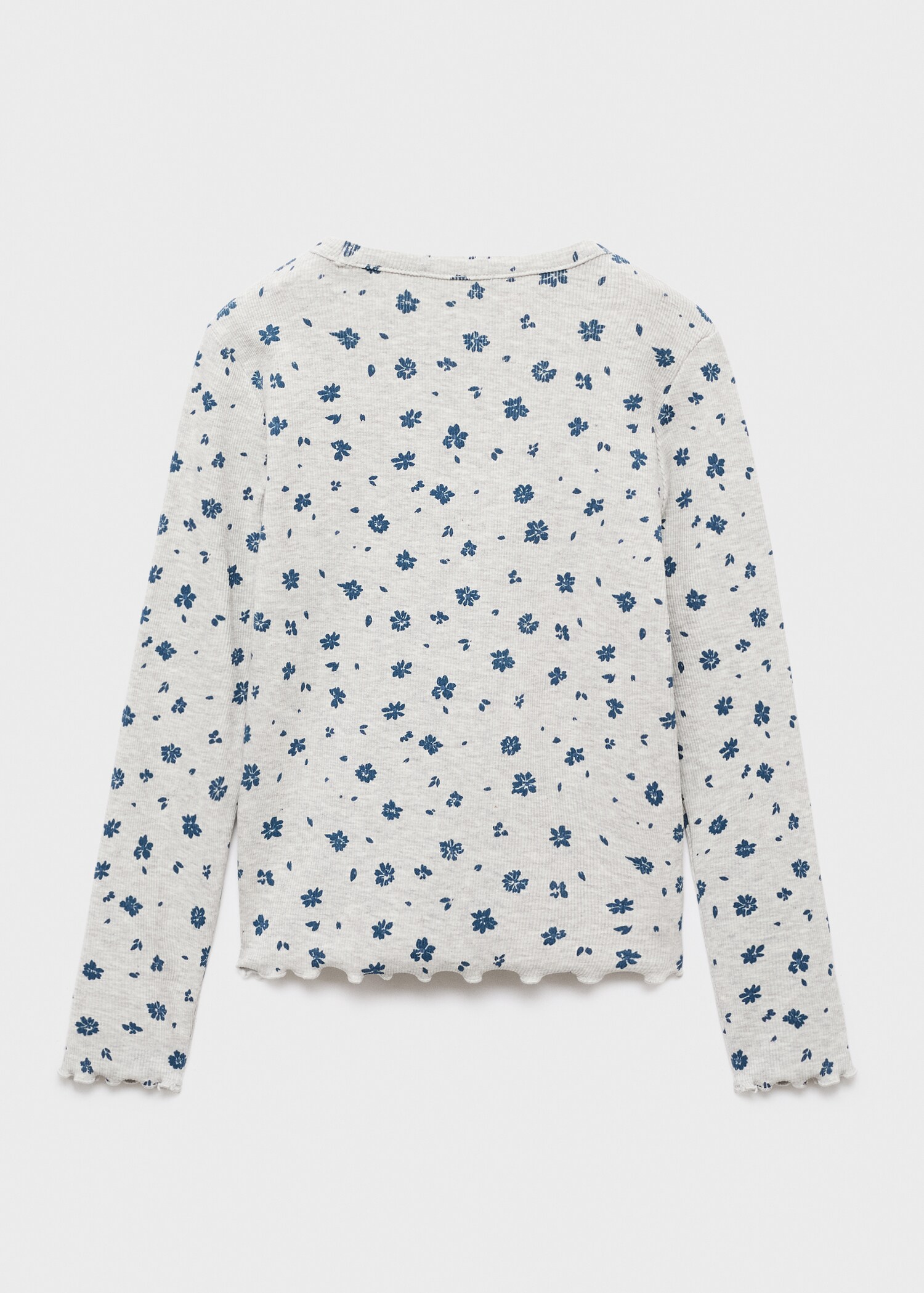 Camiseta estampada canalé - Reverso del artículo
