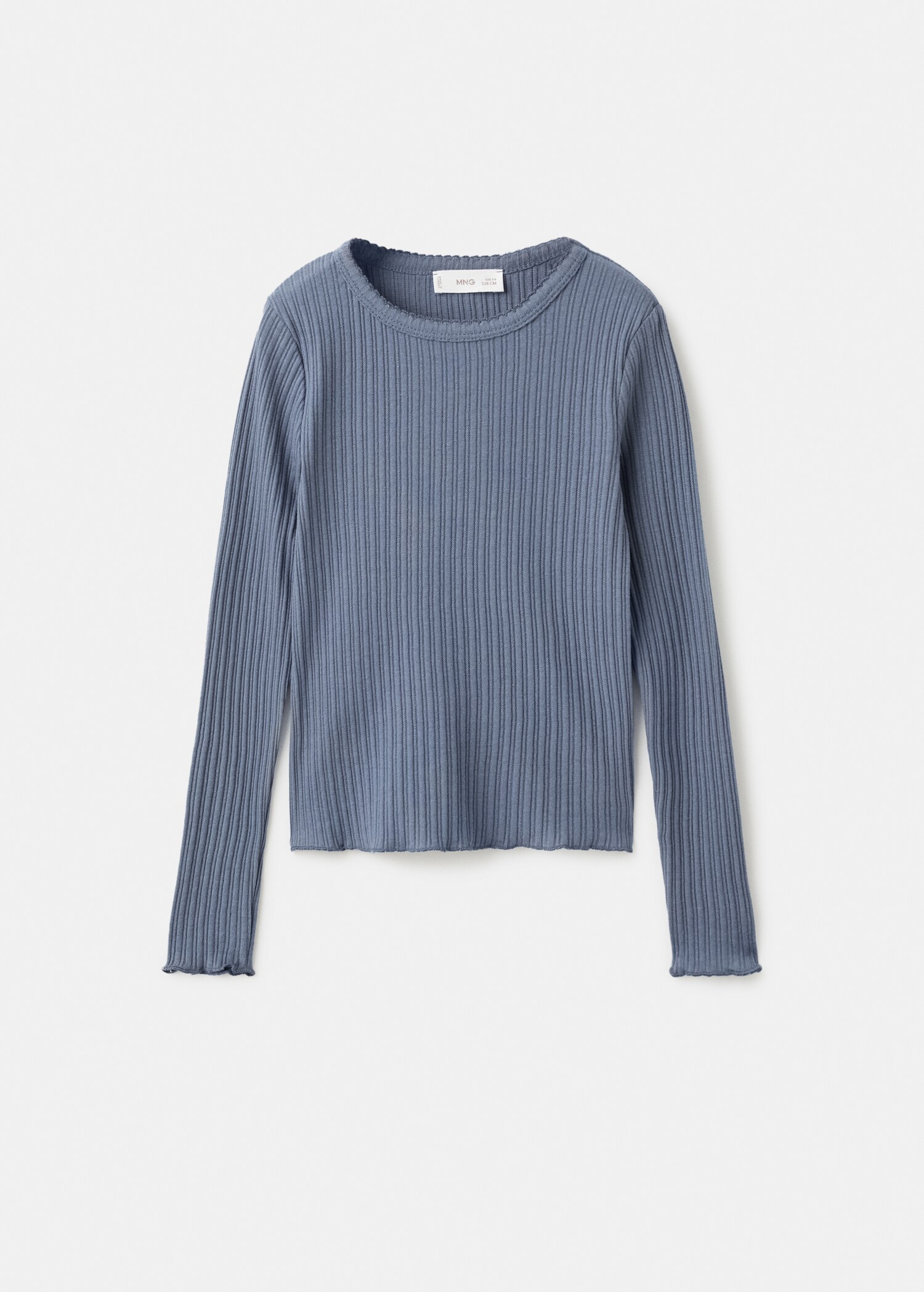Ribbed  knit t-shirt - Article without model