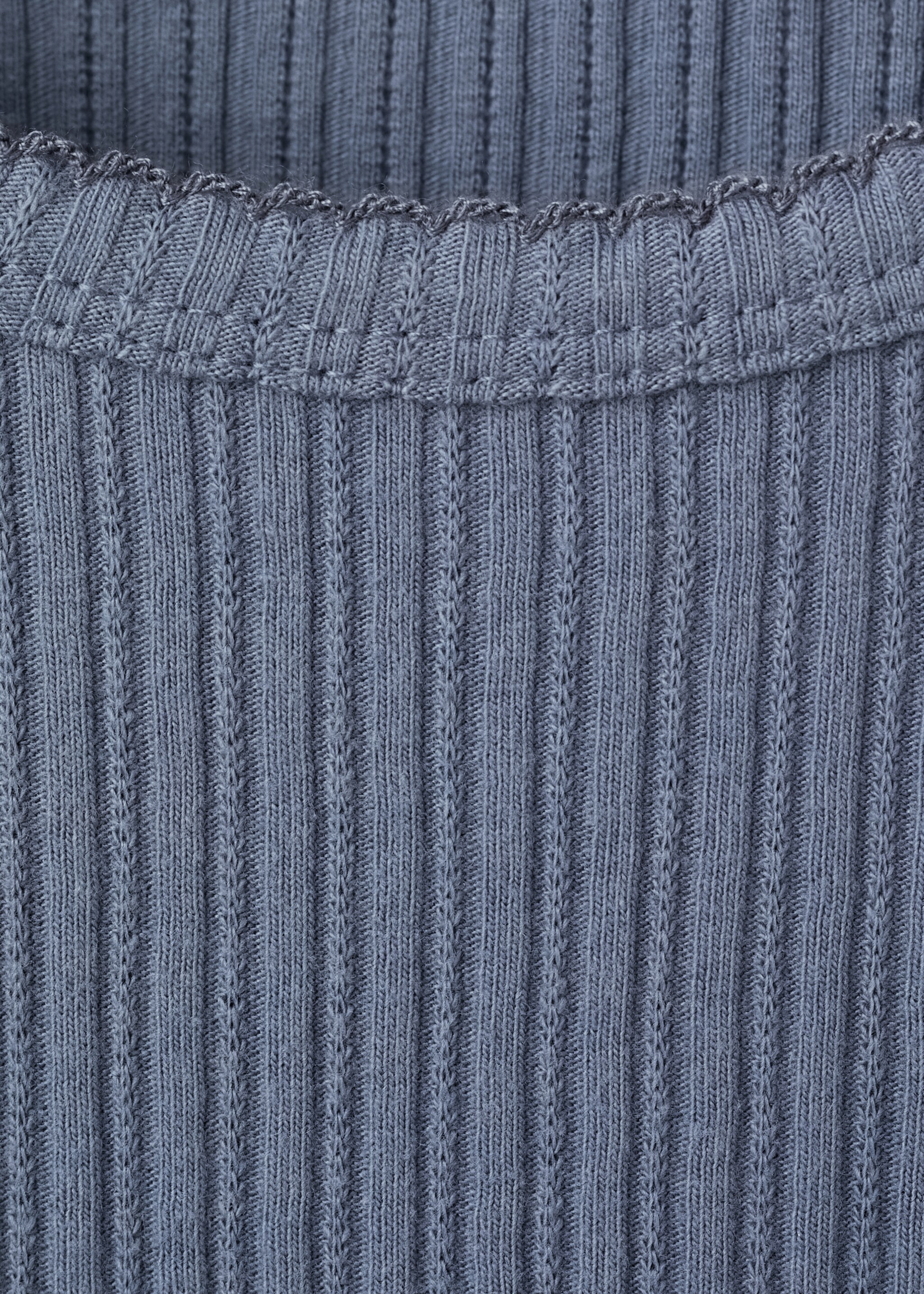 T-shirt sweet - Details of the article 8, Indigo Blue. Ref: 17005175-00.