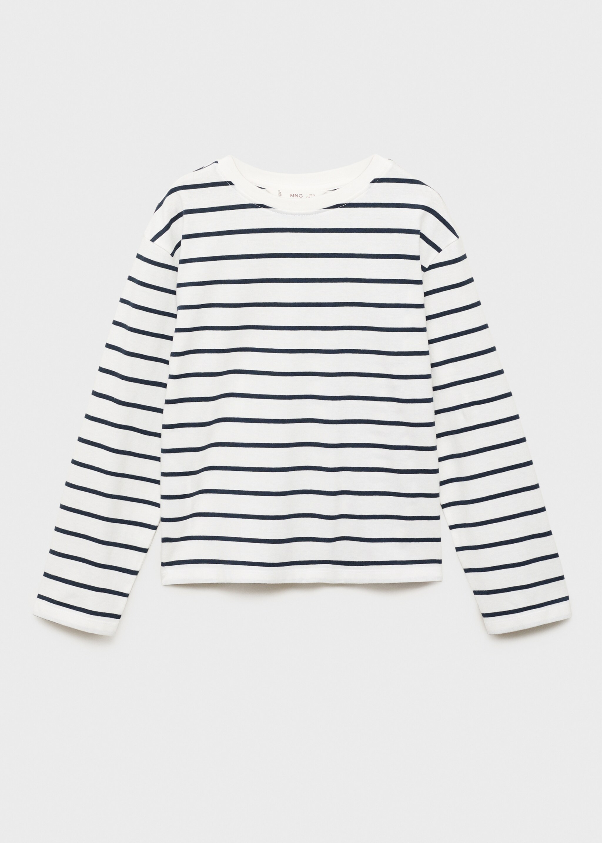 Striped cotton T-shirt - Article without model, Navy. Ref: 17005177-00.