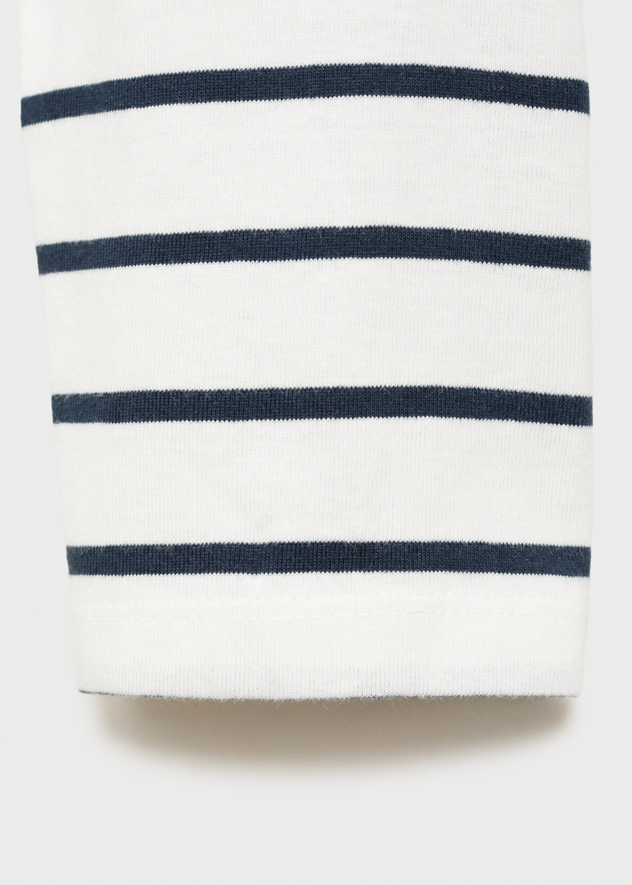 Striped cotton T-shirt - Details of the article 0, Navy. Ref: 17005177-00.
