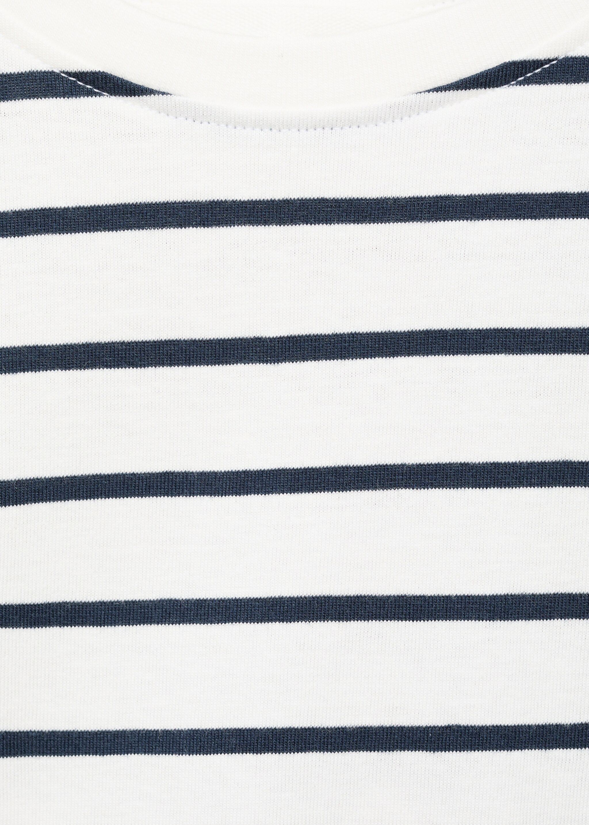 Striped cotton T-shirt - Details of the article 8, Navy. Ref: 17005177-00.