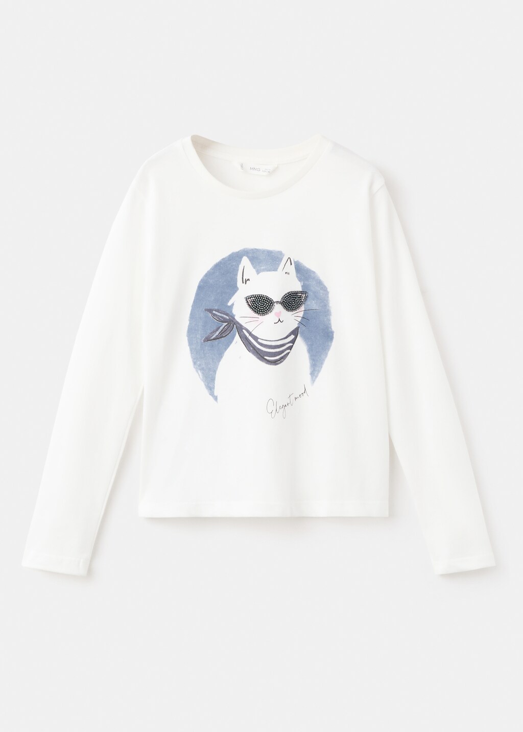 MGA Autumn Long Sleeve T-shirt 2022 白 Mens Solid Color Long Sleeve T-Shirt - Casual Loose Fit
