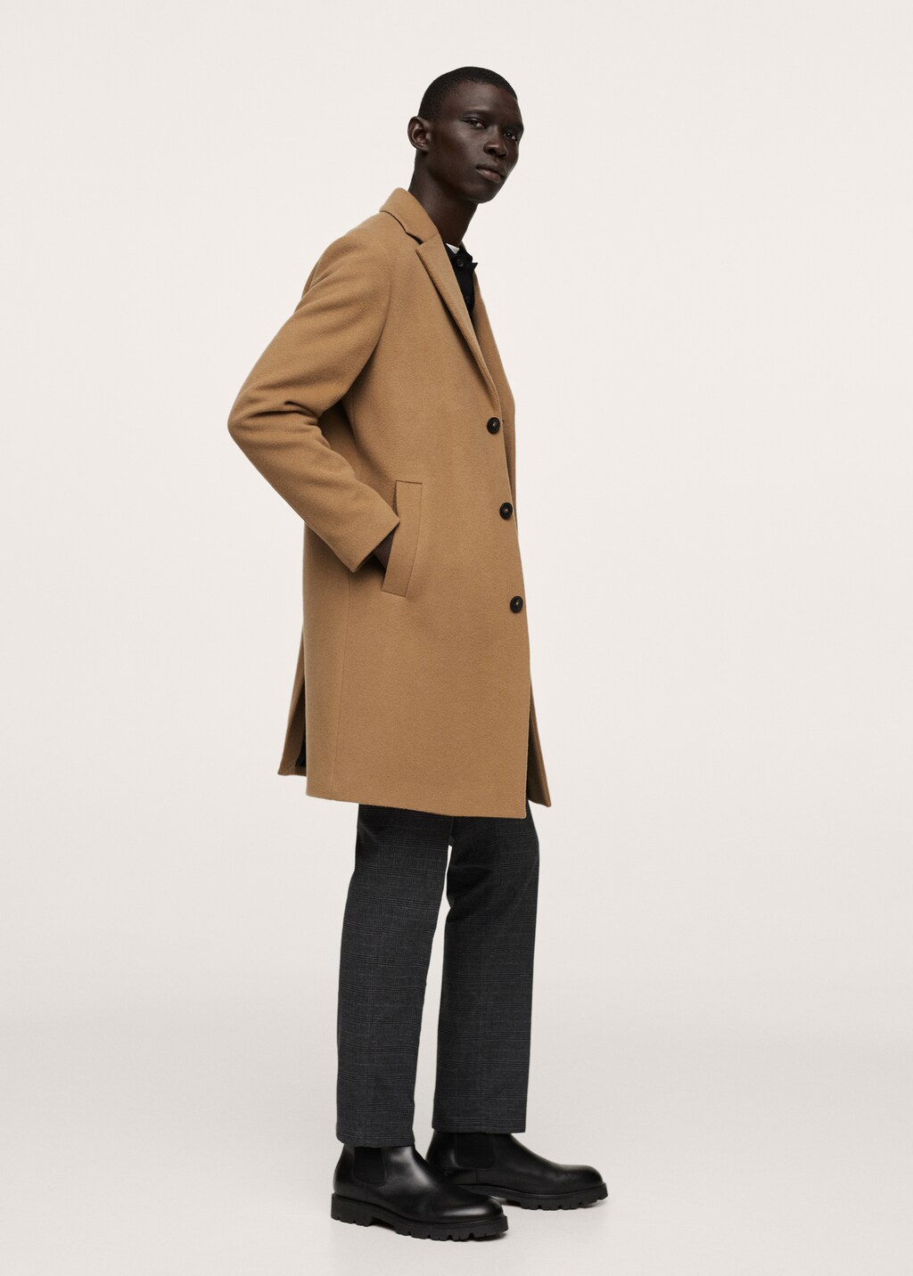 Long cashmere wool coat Men MANGO Pakistan