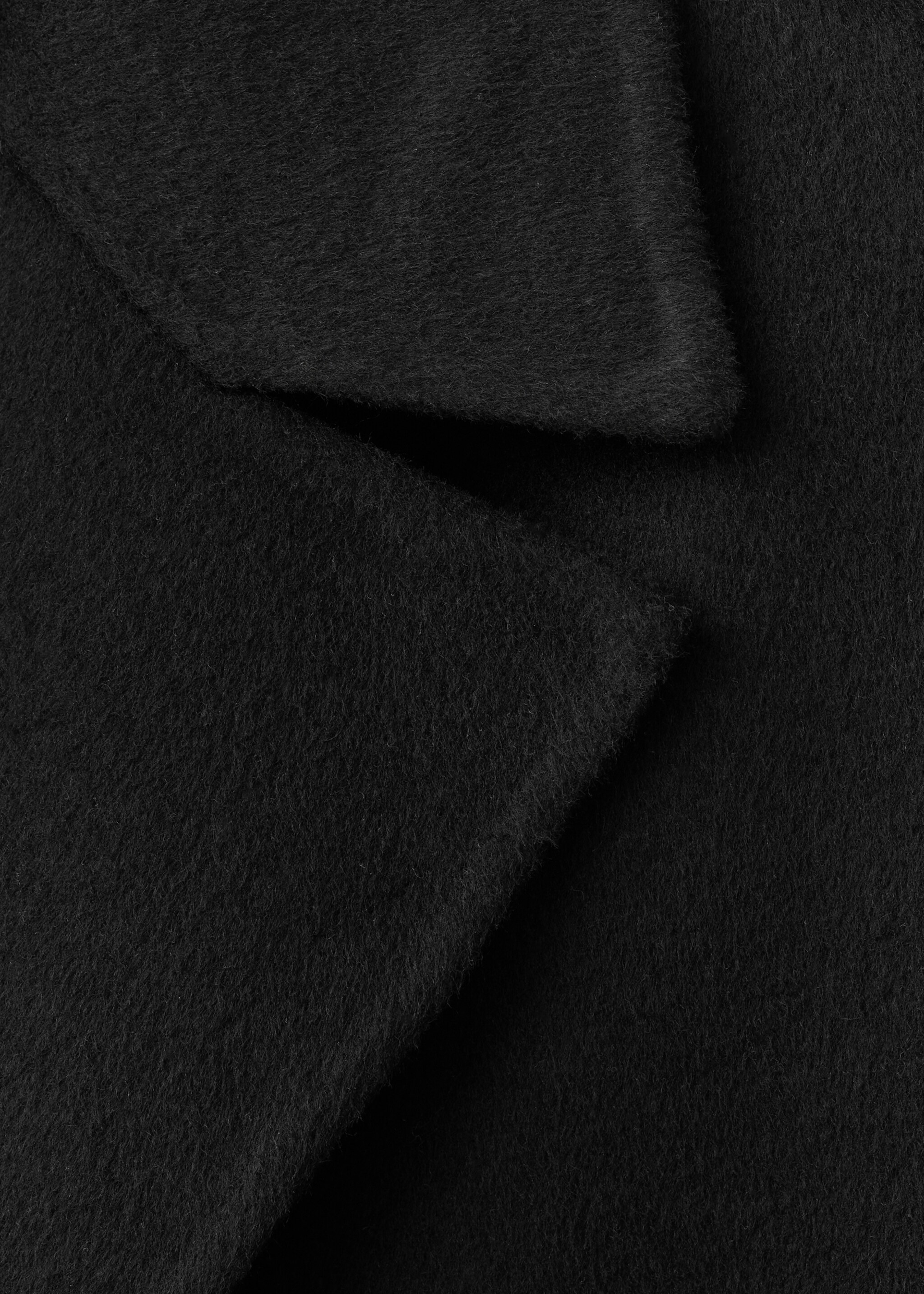 Handmade oversized wool coat - Details of the article 8, Black. Ref: 17005793-00.