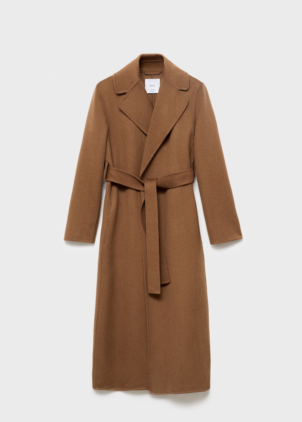 Mango Handmade wool coat with belt