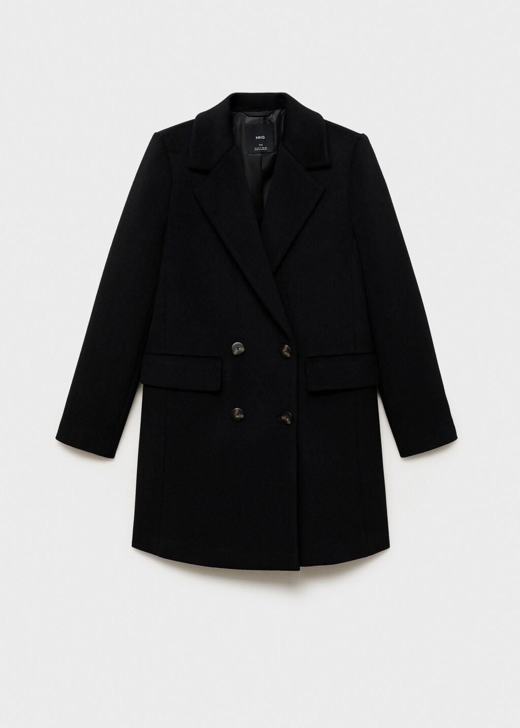 Double-breasted wool coat - image 5