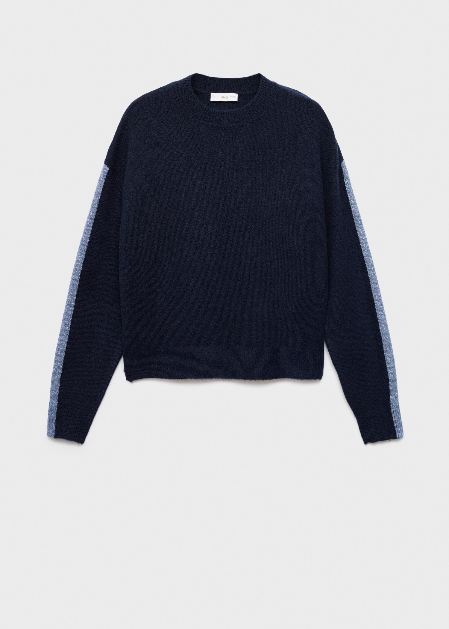Pullover knitted jumper side stripe - Article without model