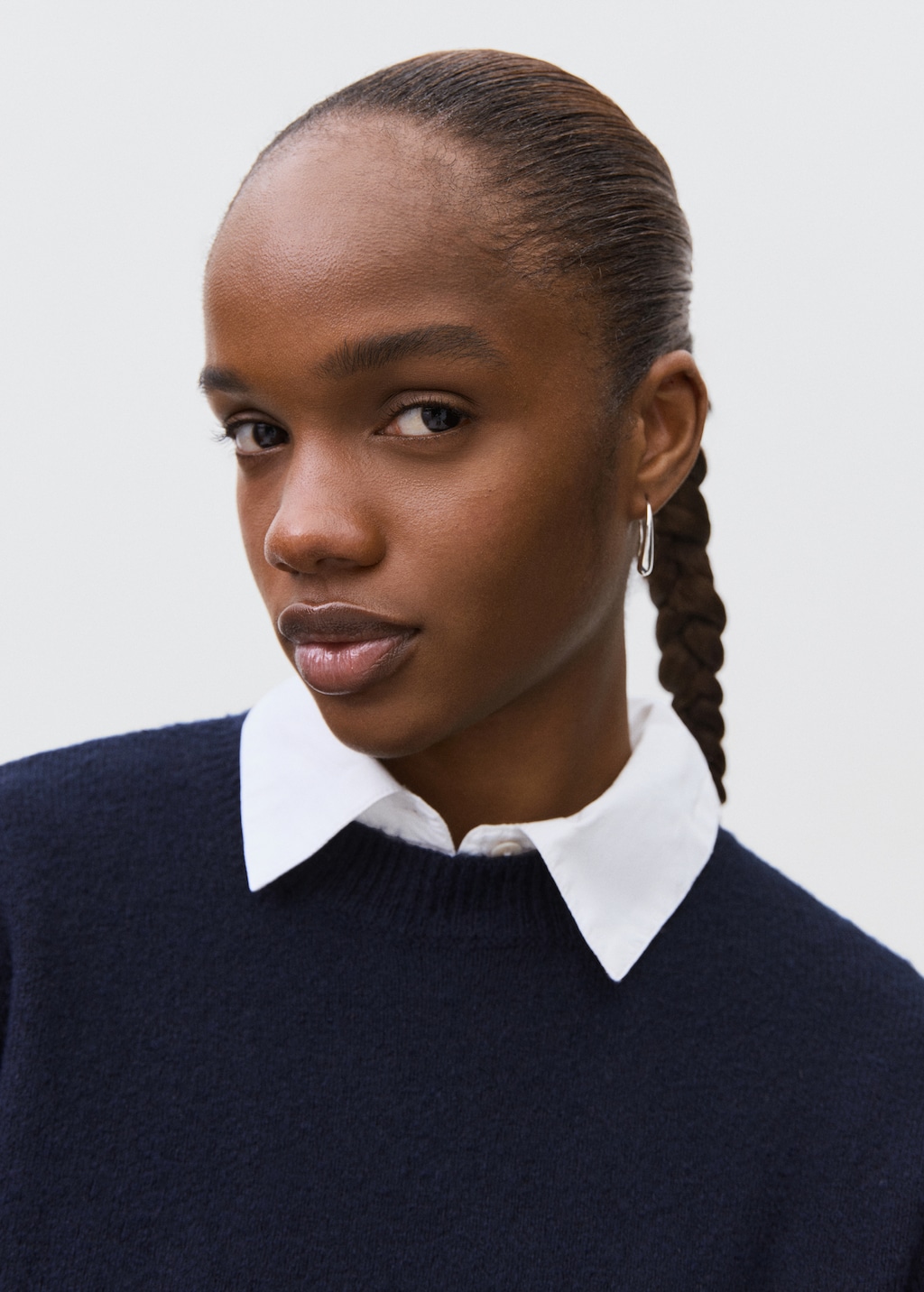 Knit embroidered sweater