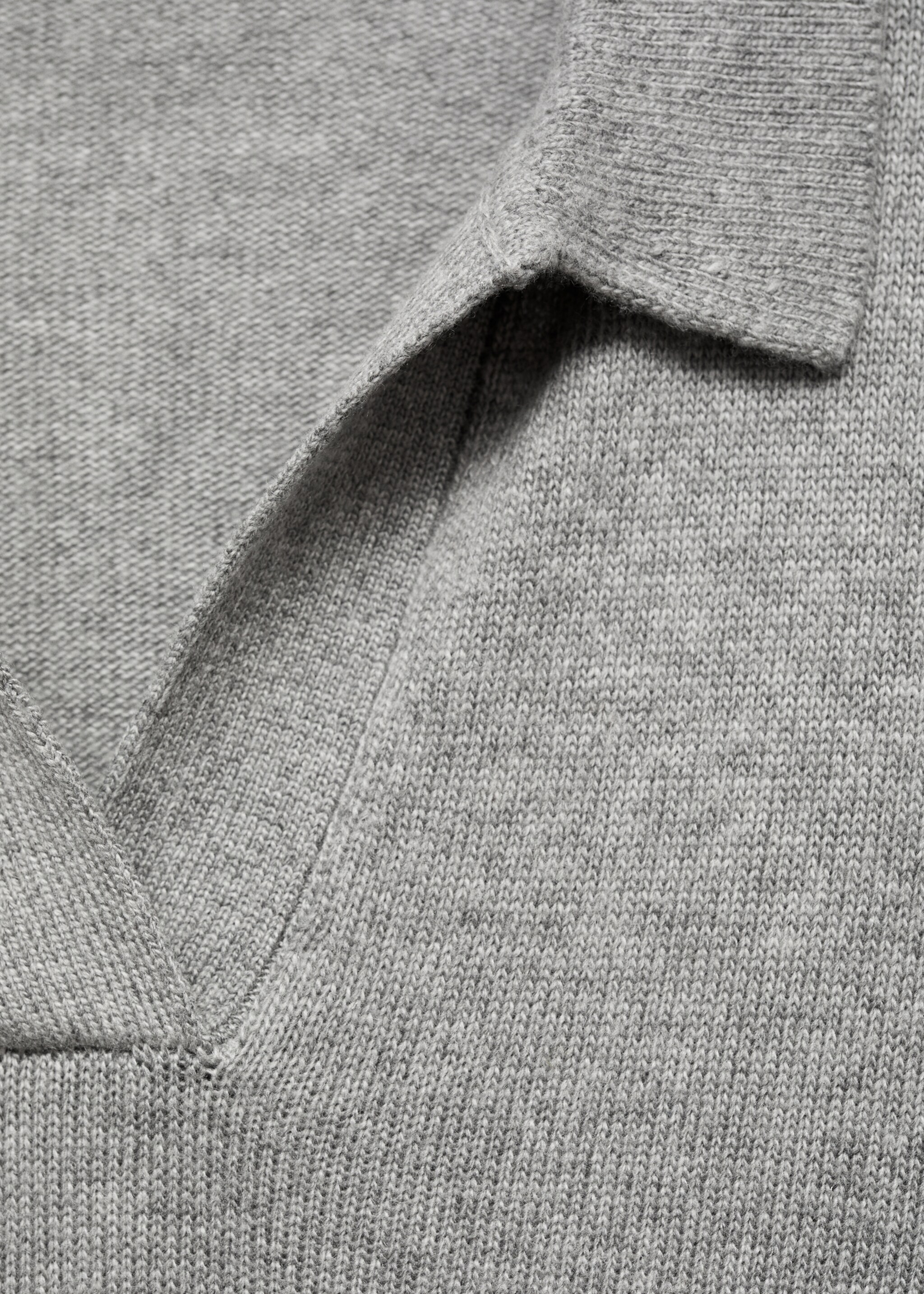 Sweater polito - Details of the article 0, Light Heather Grey. Ref: 17005803-00.