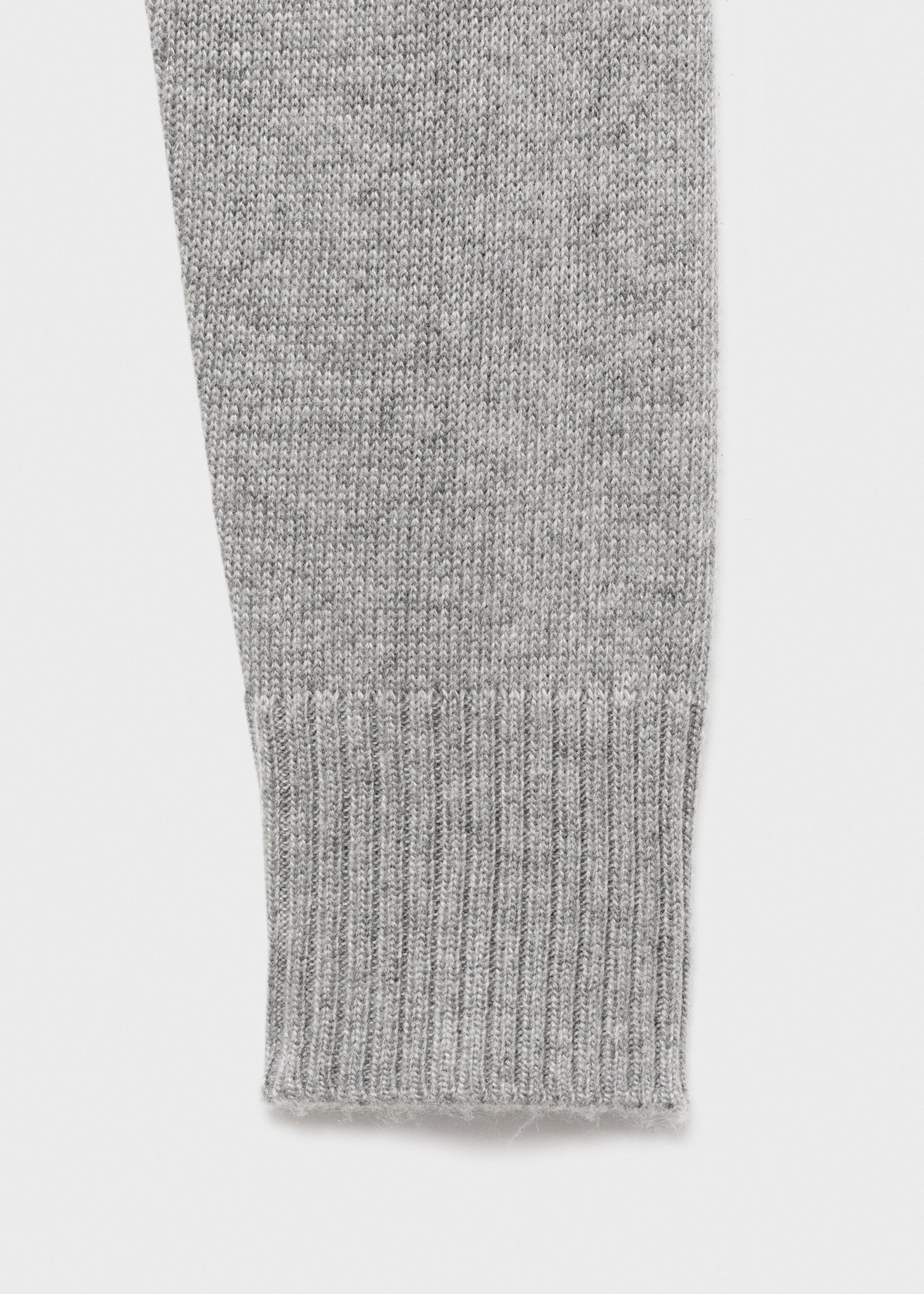 Sweater polito - Details of the article 8, Light Heather Grey. Ref: 17005803-00.