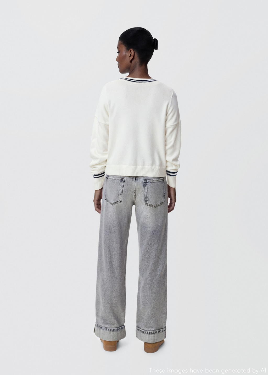 Knit striped sweater