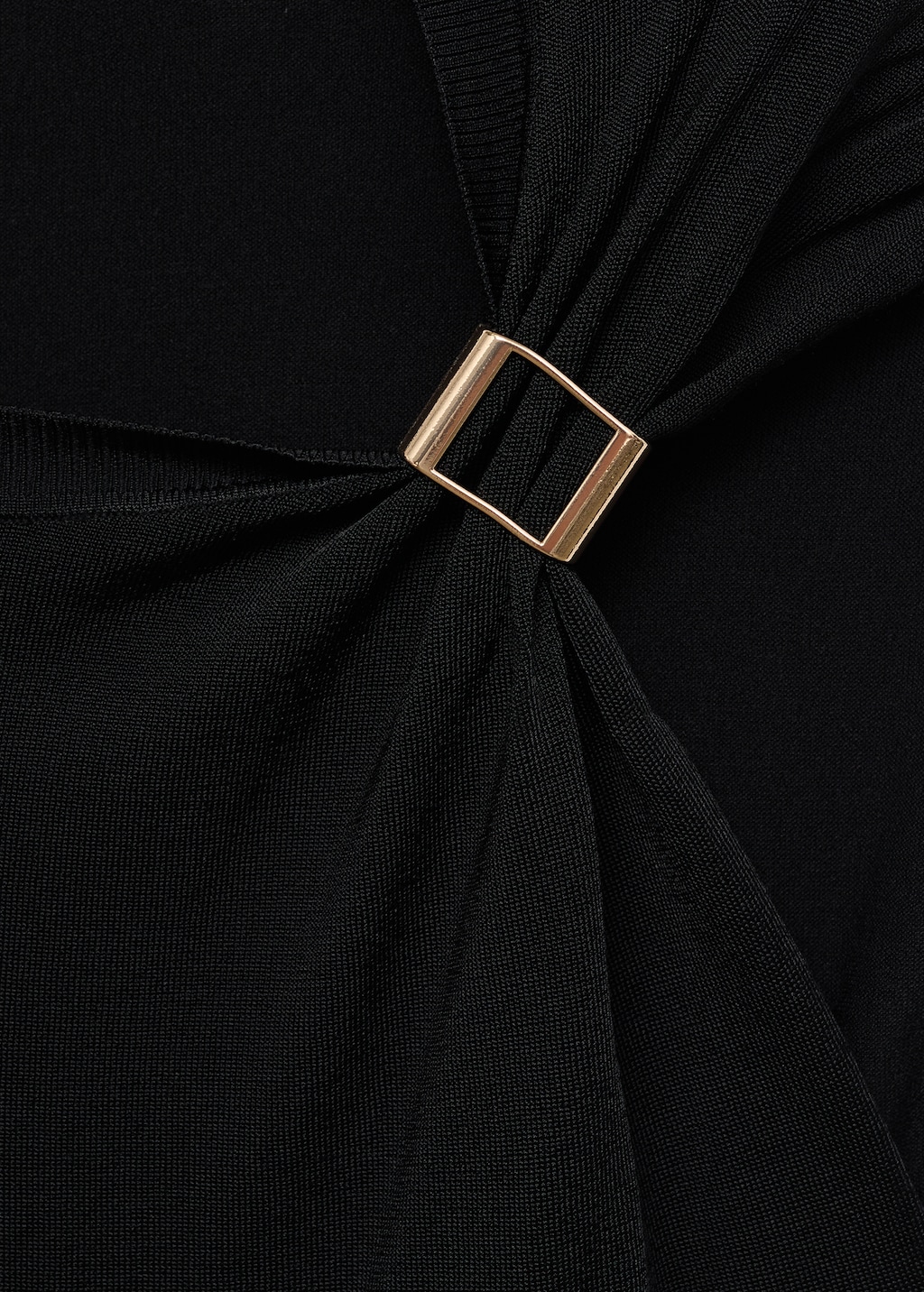 Mango Short-sleeved sweater with metallic detail