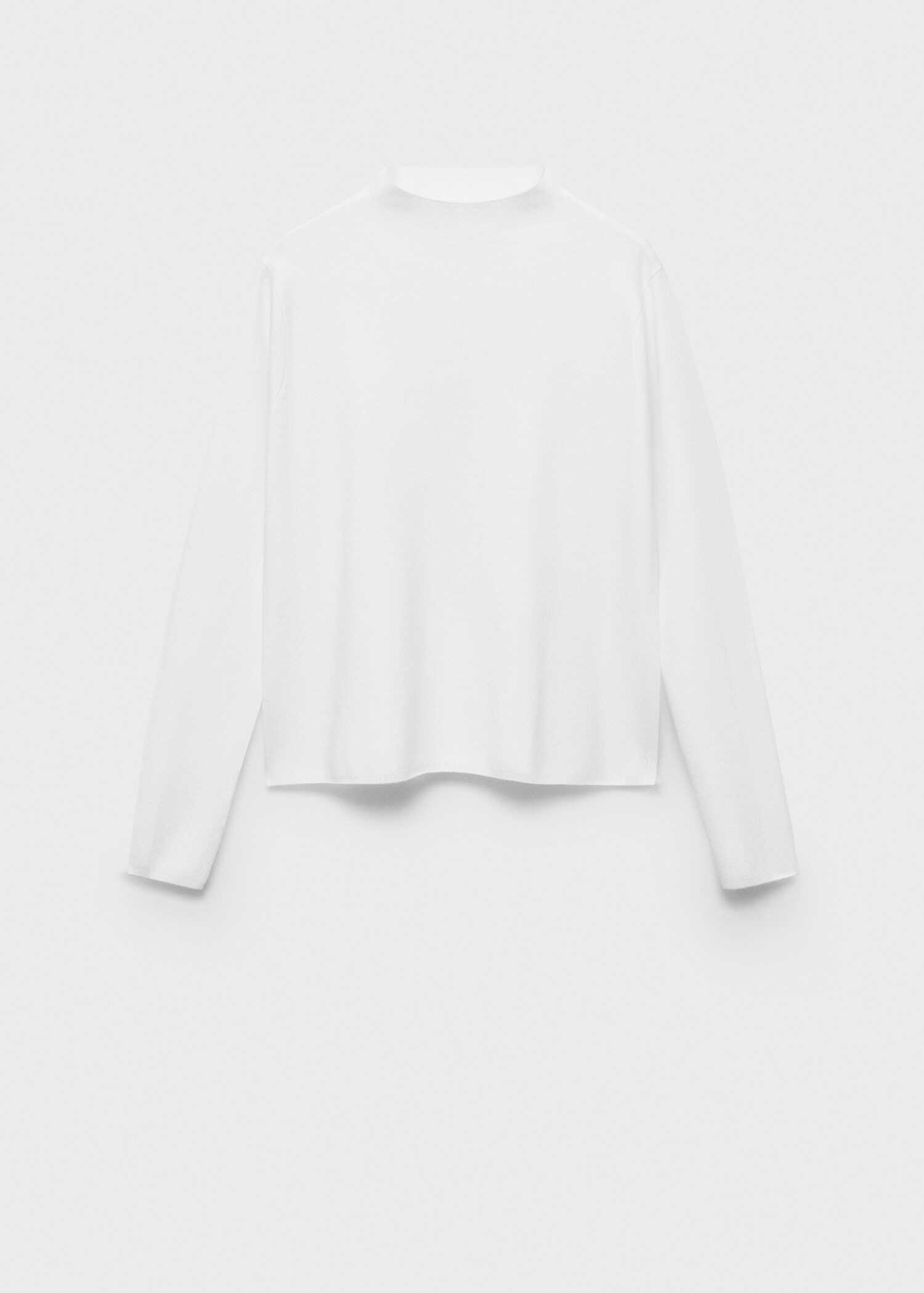 Knitted sweater with perkins neck - Article without model