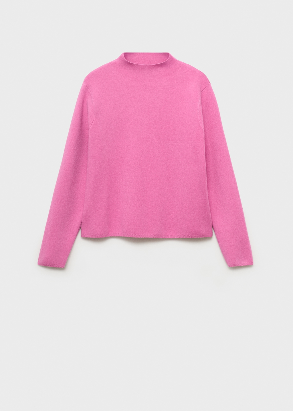 Knitted sweater with perkins neck - Women | MANGO USA