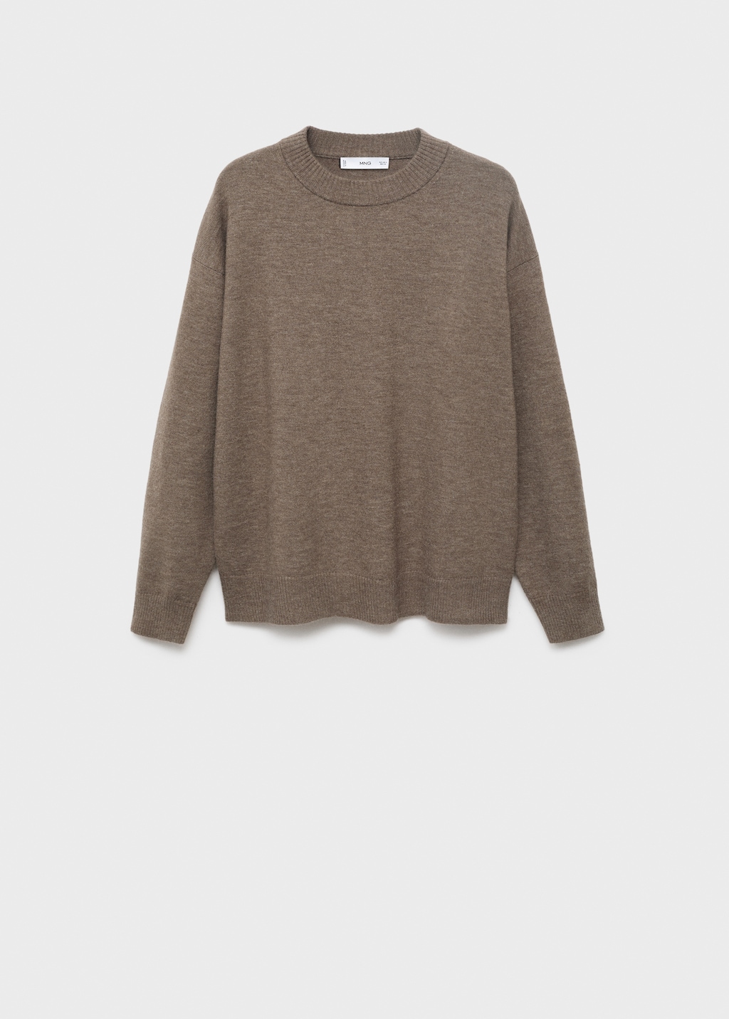 Mango Oversized sweater with ribbed trim