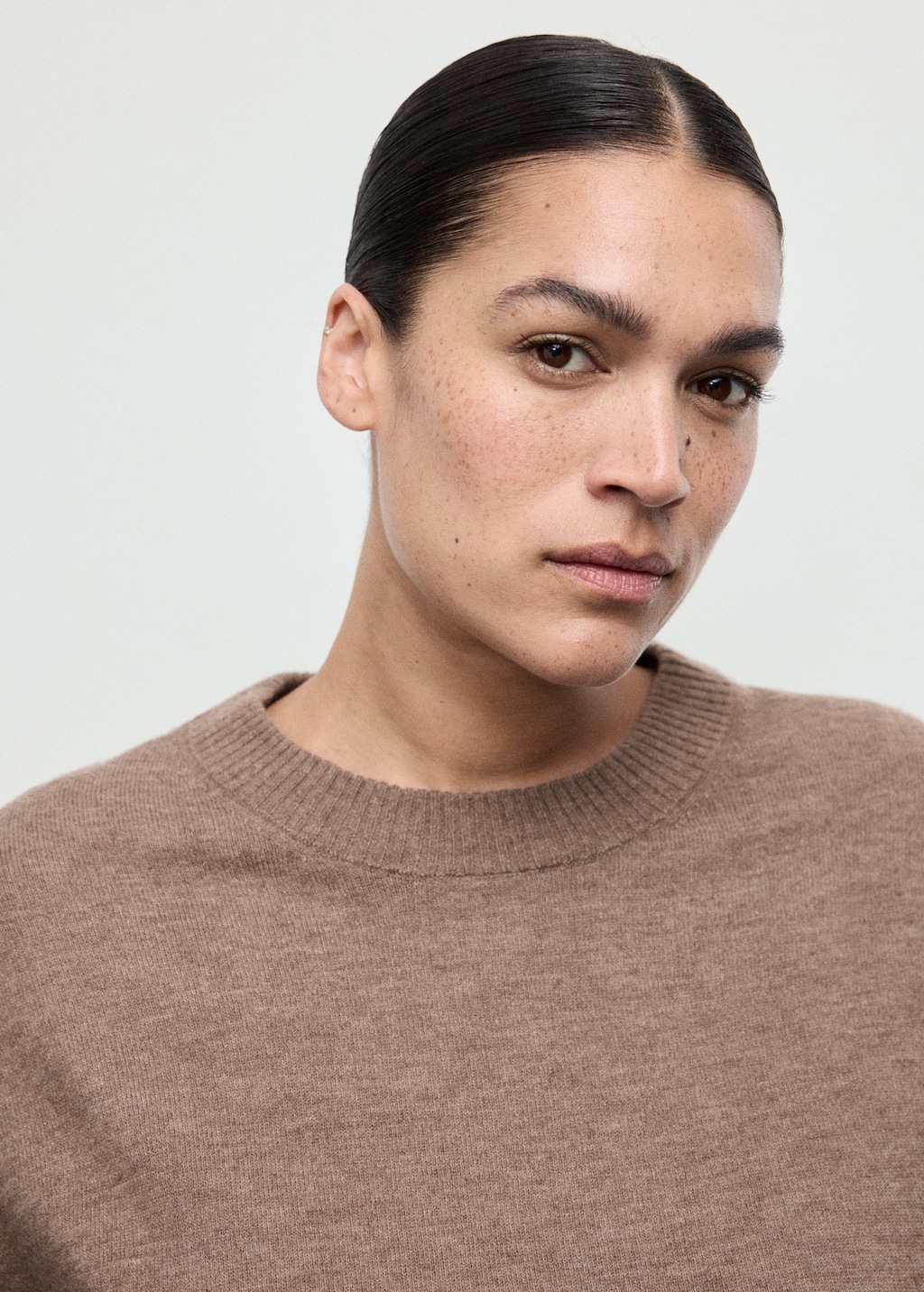 Mango Oversized sweater with ribbed trim