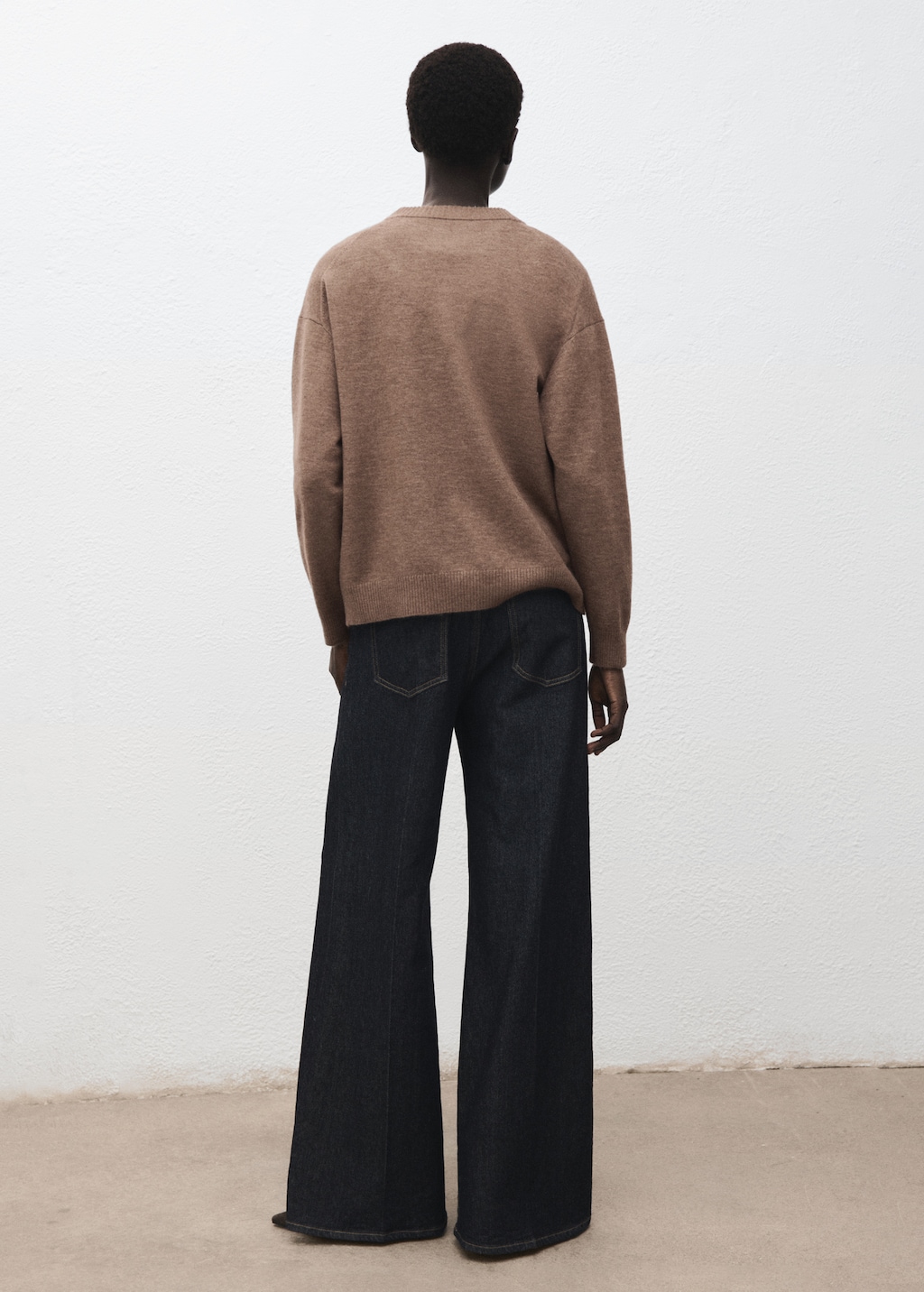 Mango Oversized sweater with ribbed trim