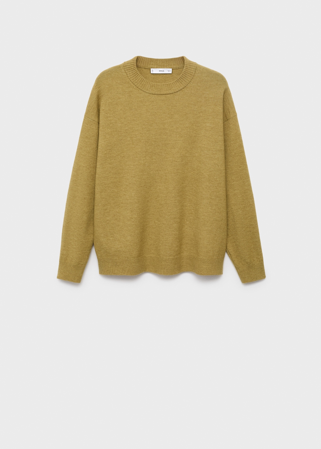 Oversized sweater with ribbed trim