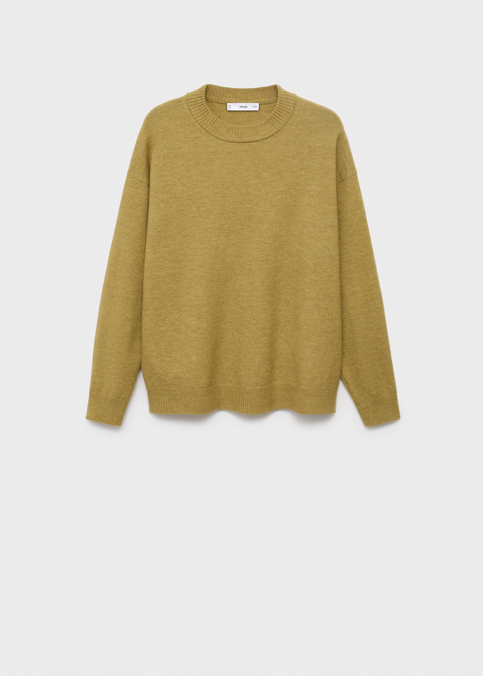 Oversized sweater with ribbed trim - Article without model, Green. Ref: 17005812-00.