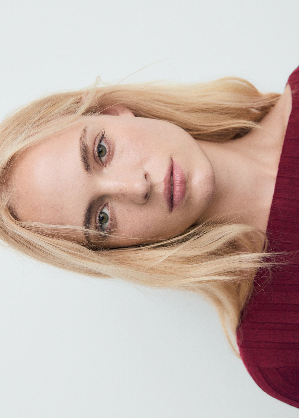 Mango Boat neck ribbed sweater