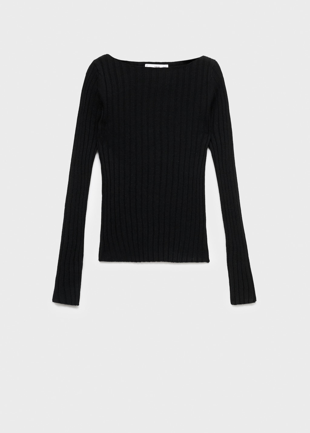 Mango Boat neck ribbed sweater