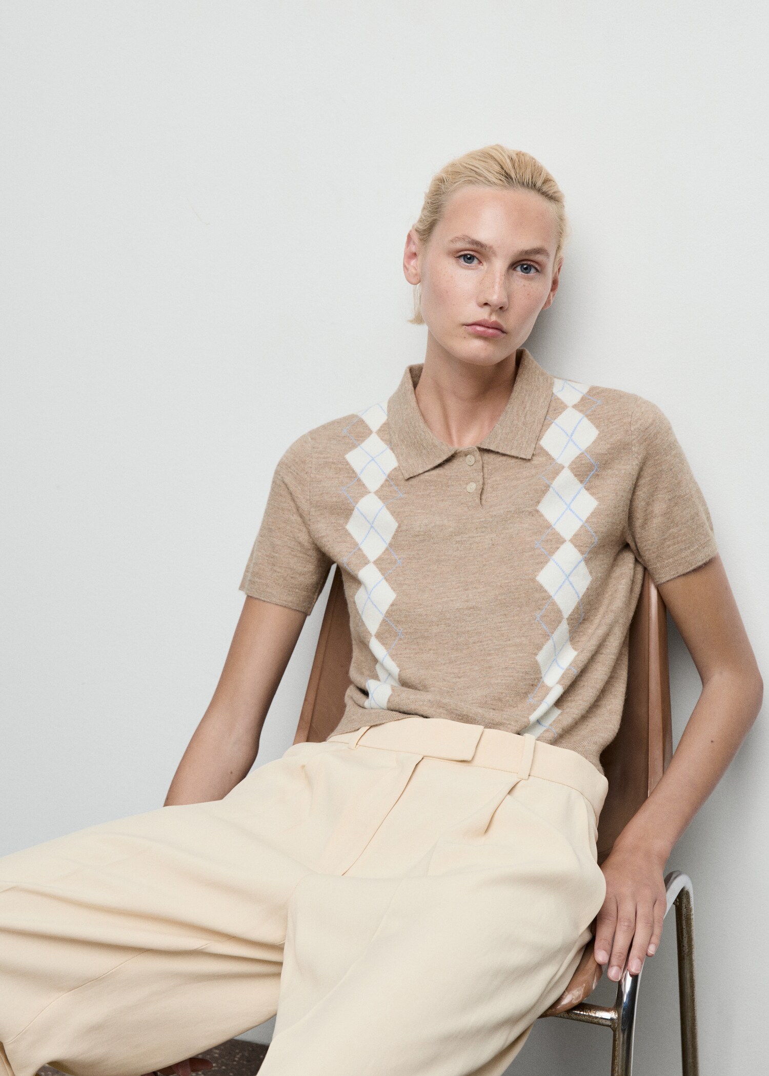 Pull-over losanges col polo - Détail de l'article 2
